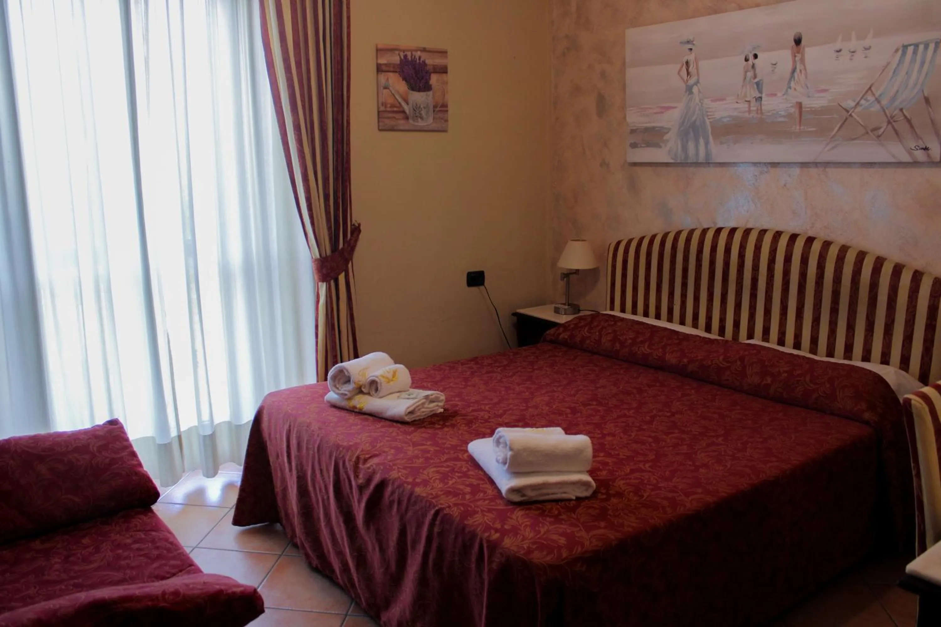 Bed in Hotel Sicilia