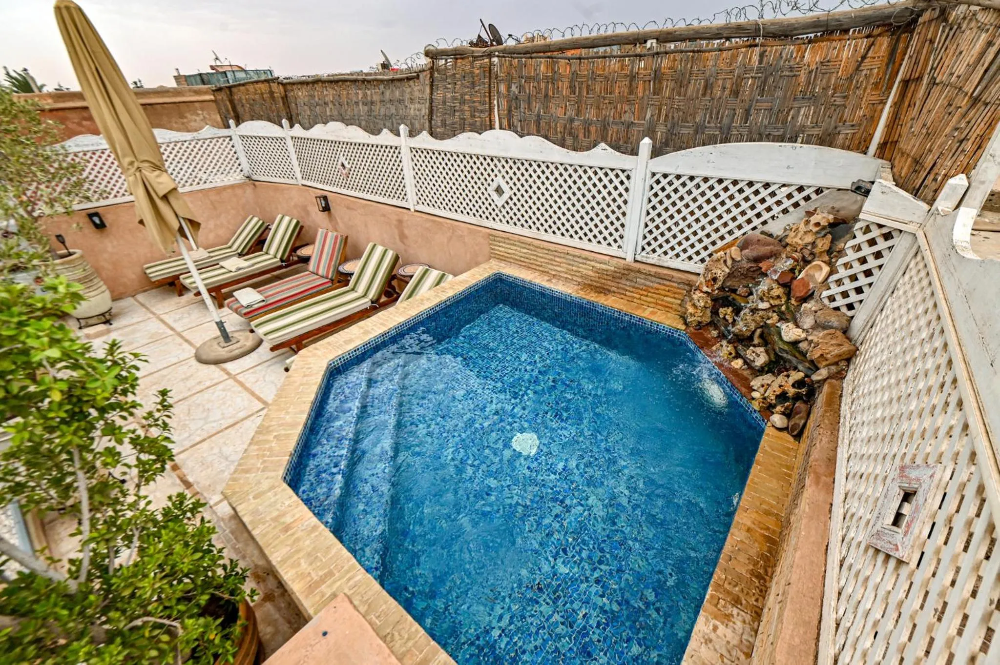 Swimming pool in Riad Matins De Marrakech