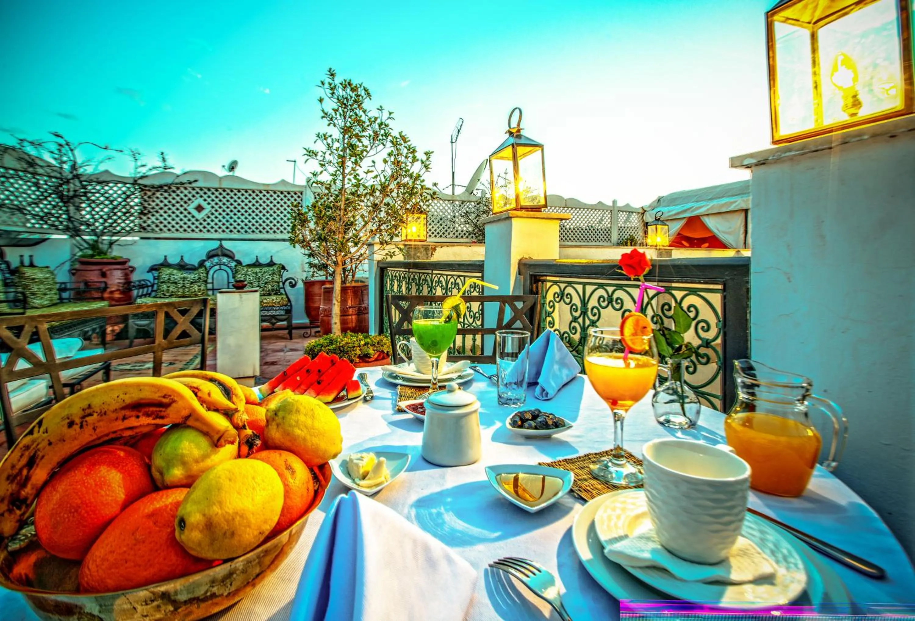 Dining area in Riad Matins De Marrakech