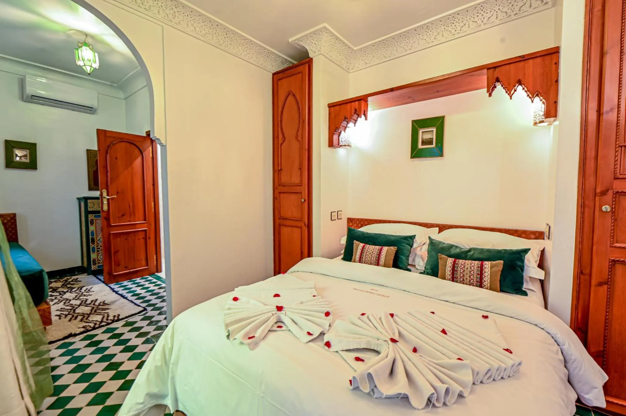Bedroom, Bed in Riad Matins De Marrakech
