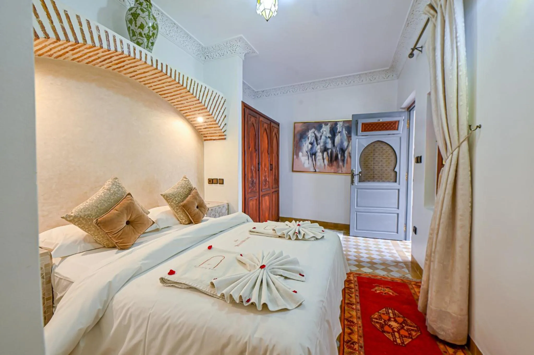 Bed in Riad Matins De Marrakech