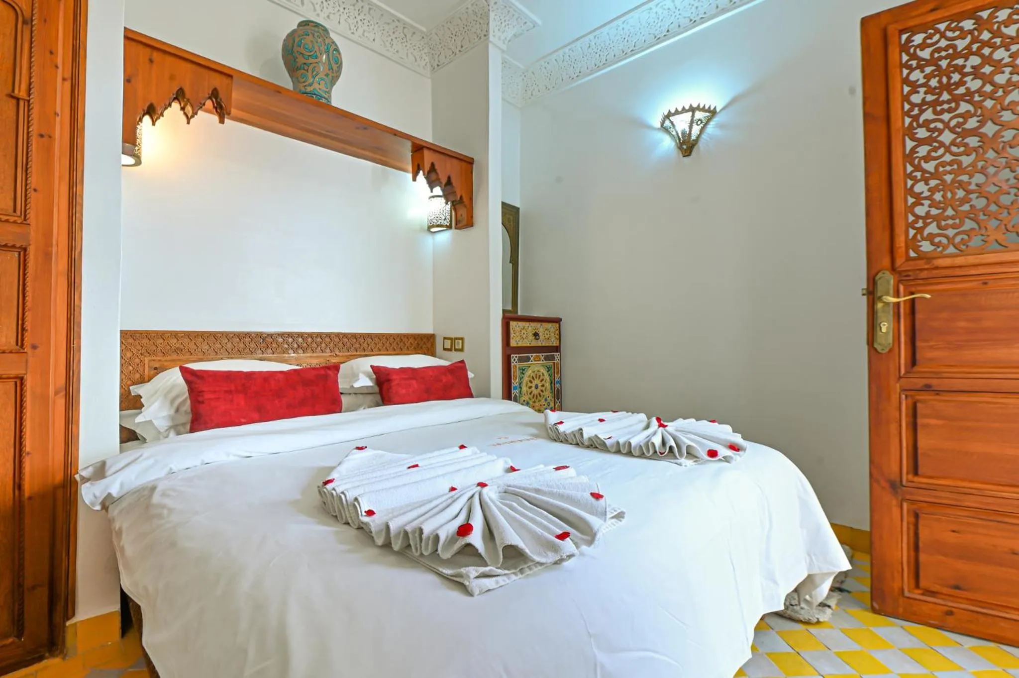 Bedroom, Bed in Riad Matins De Marrakech