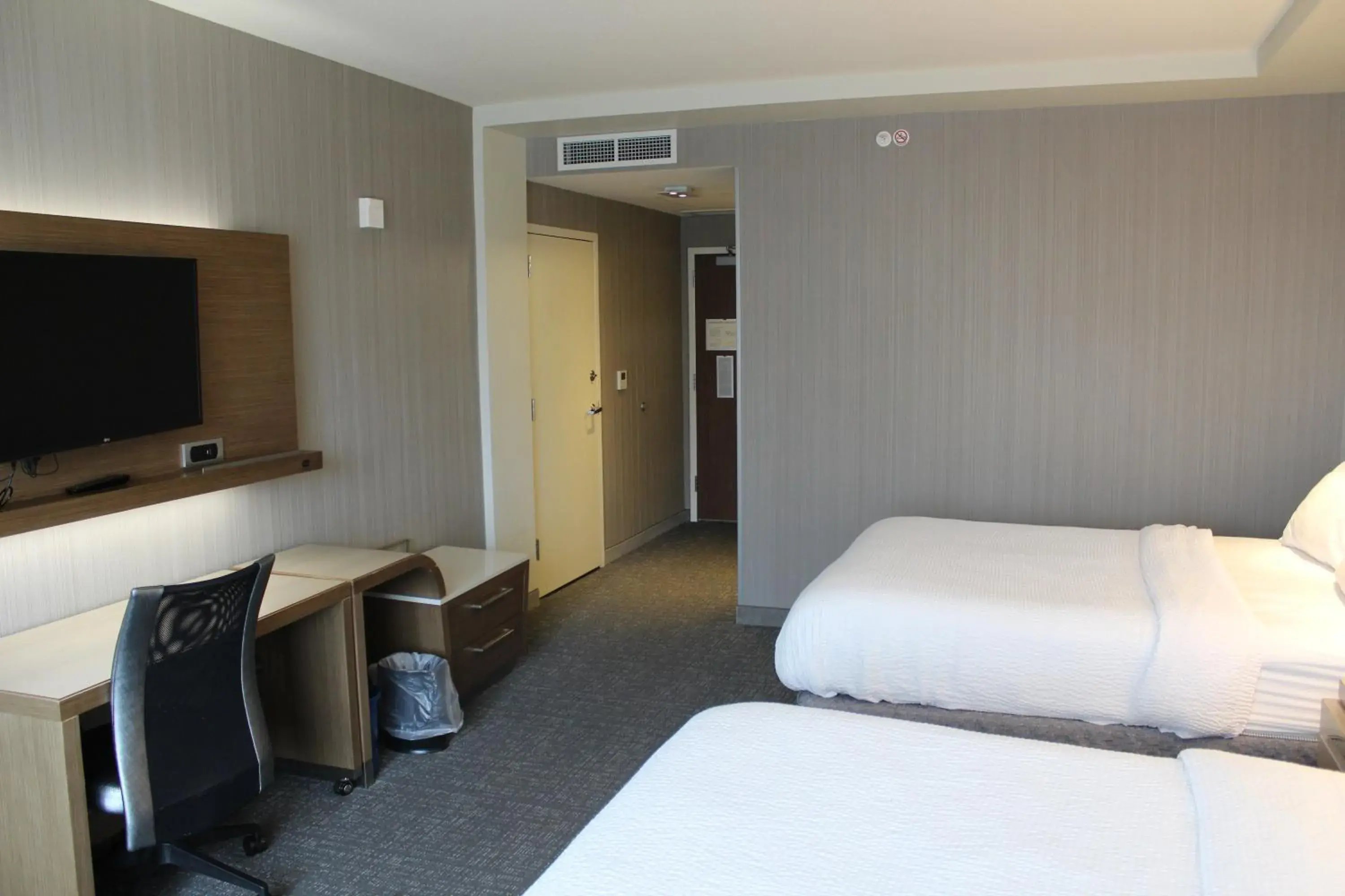 Queen Room with Two Queen Beds - Hearing Accessible in Courtyard by Marriott Muncie at Horizon Convention Center Queen Room with Two Queen Beds - Hearing Accessible in Courtyard by Marriott Muncie at Horizon Convention Center