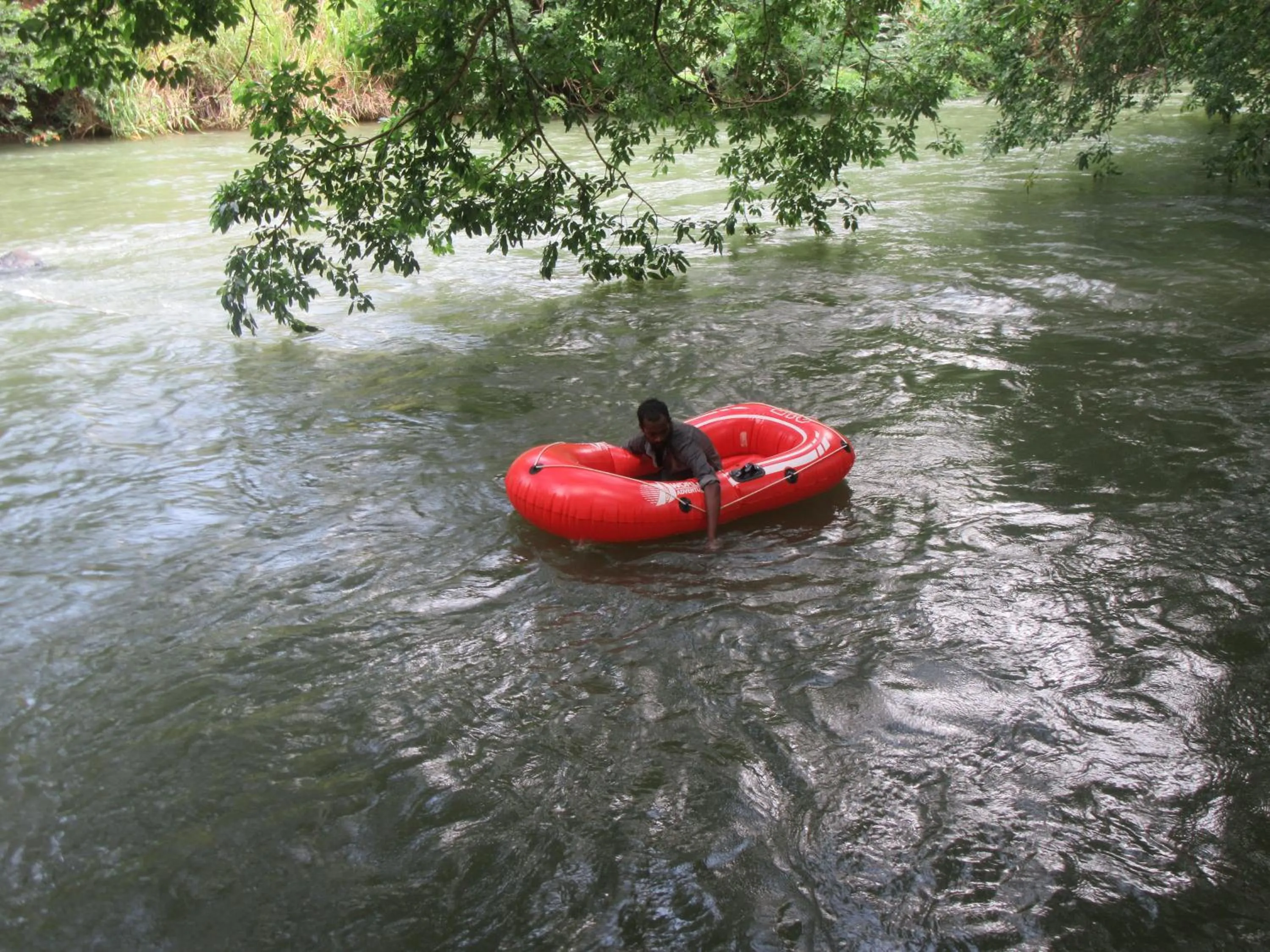 Aqua park in Dambulu Oya Family Park