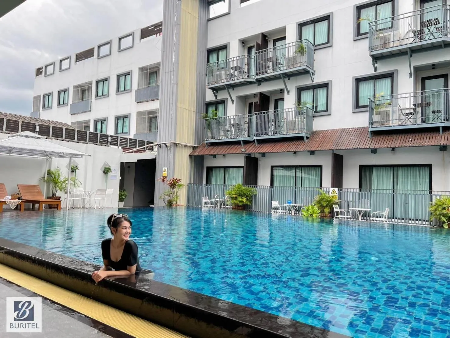 Swimming pool in Buritel Hotel