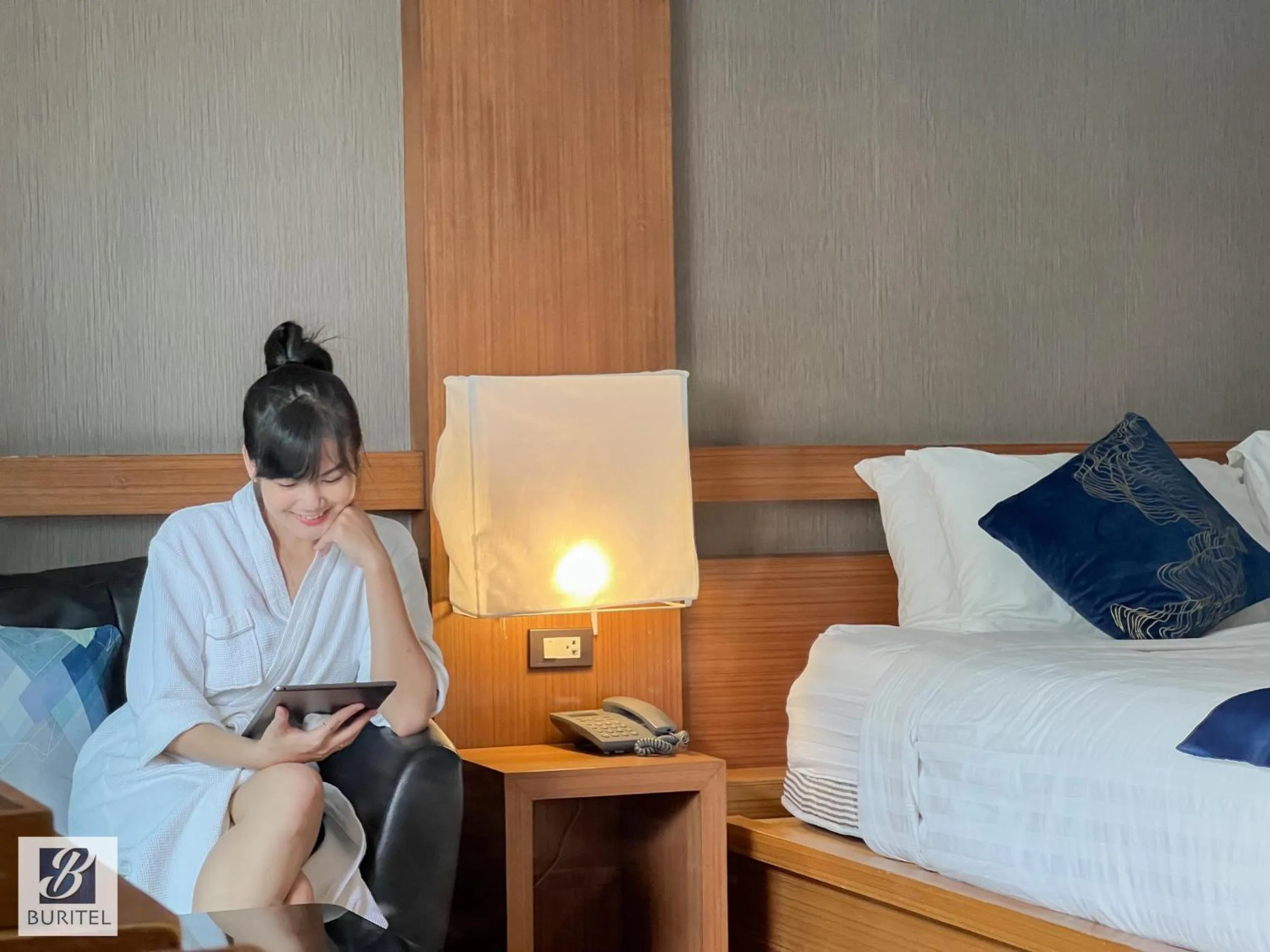 furniture, Bed in Buritel Hotel