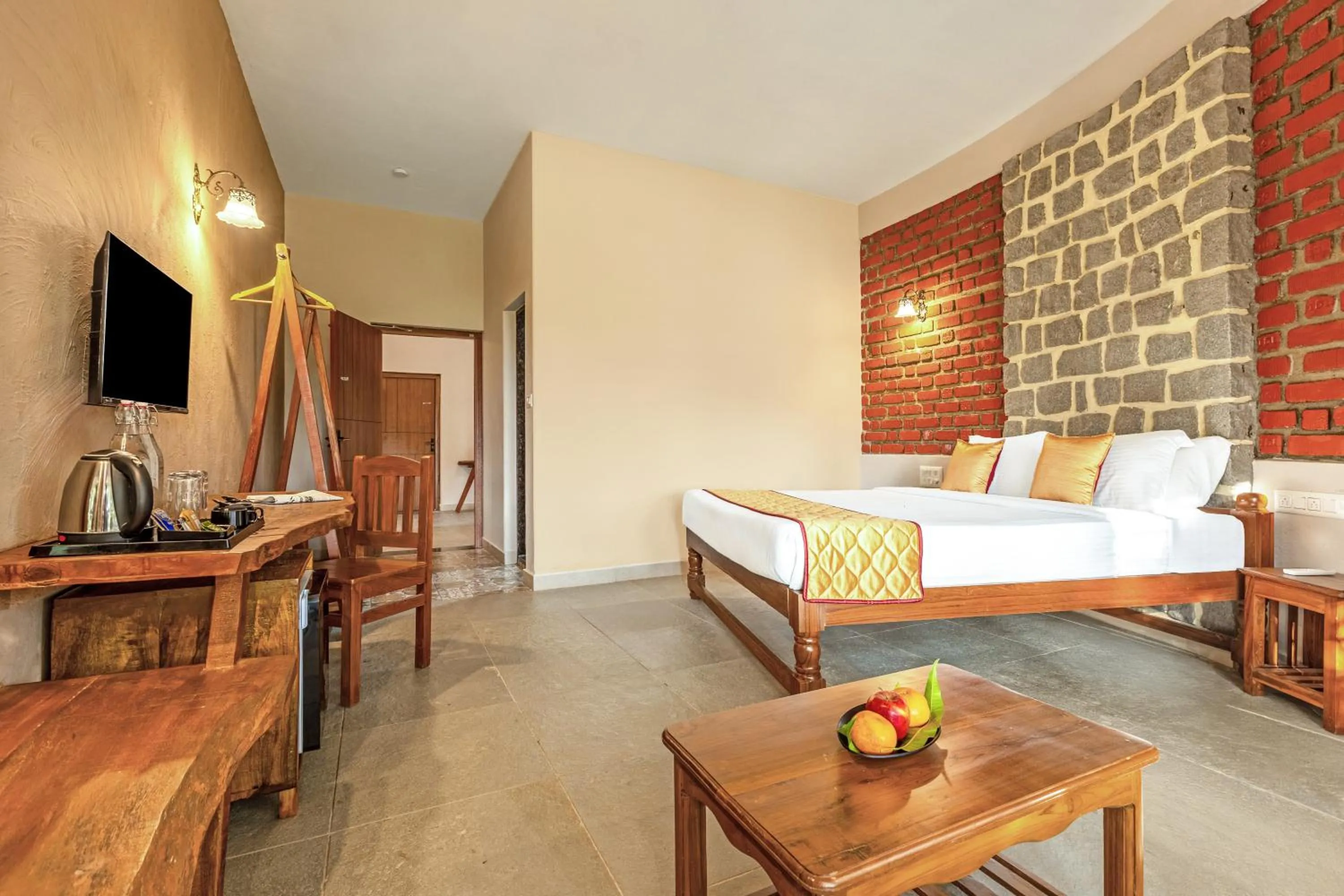 Bed in Nature Trails Ashoka Resorts Hampi