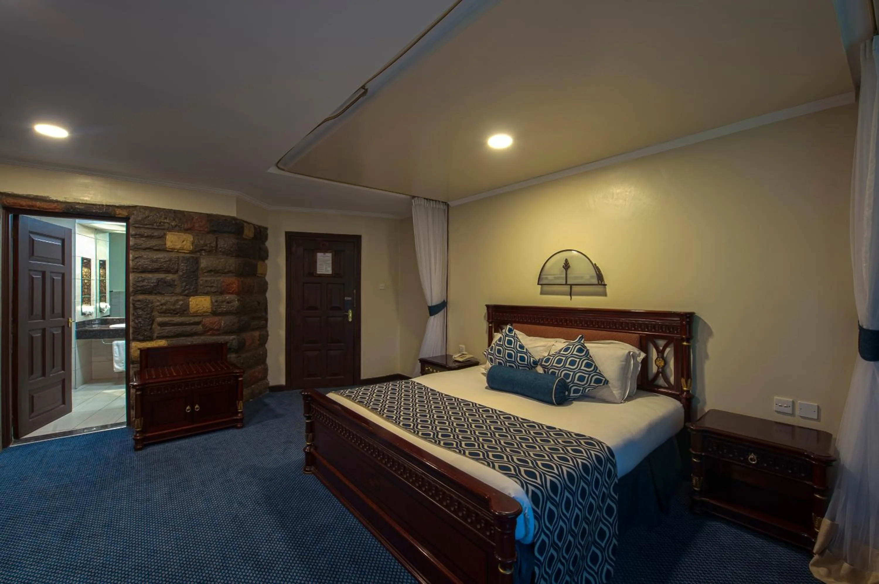 Bed in Lake Naivasha Sopa Resort