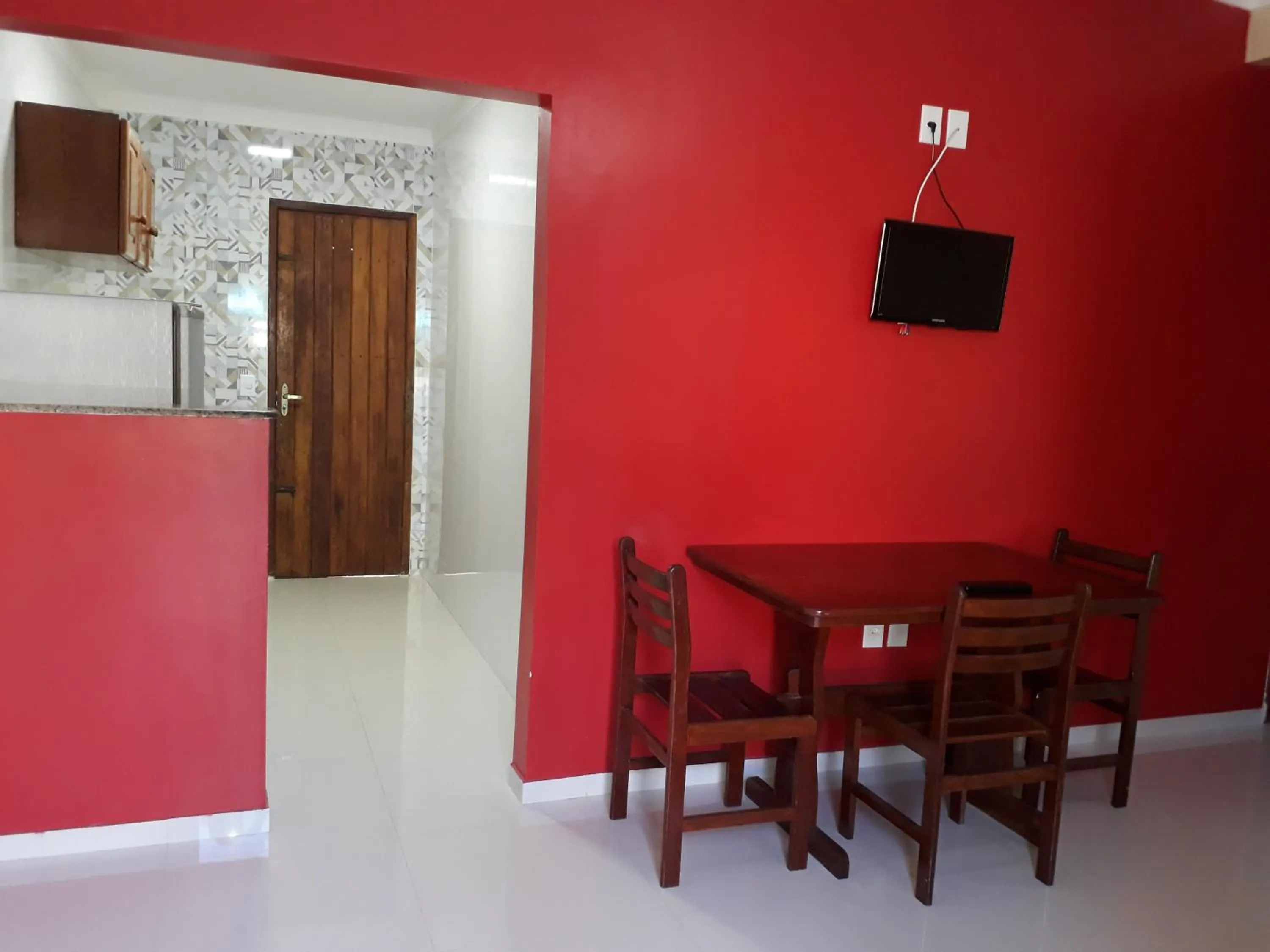 Kitchen or kitchenette in Pousada e Flats Golden Goes