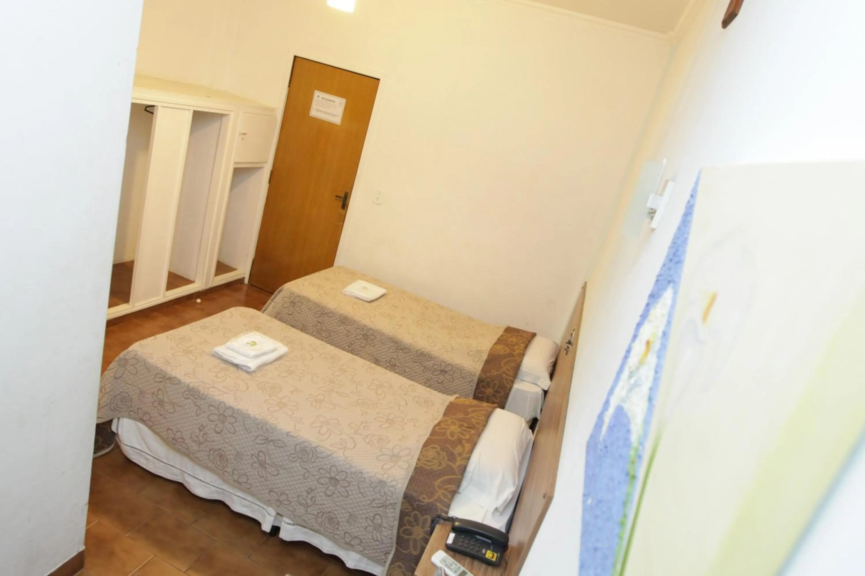 Bed in Hotel Pouso Novo