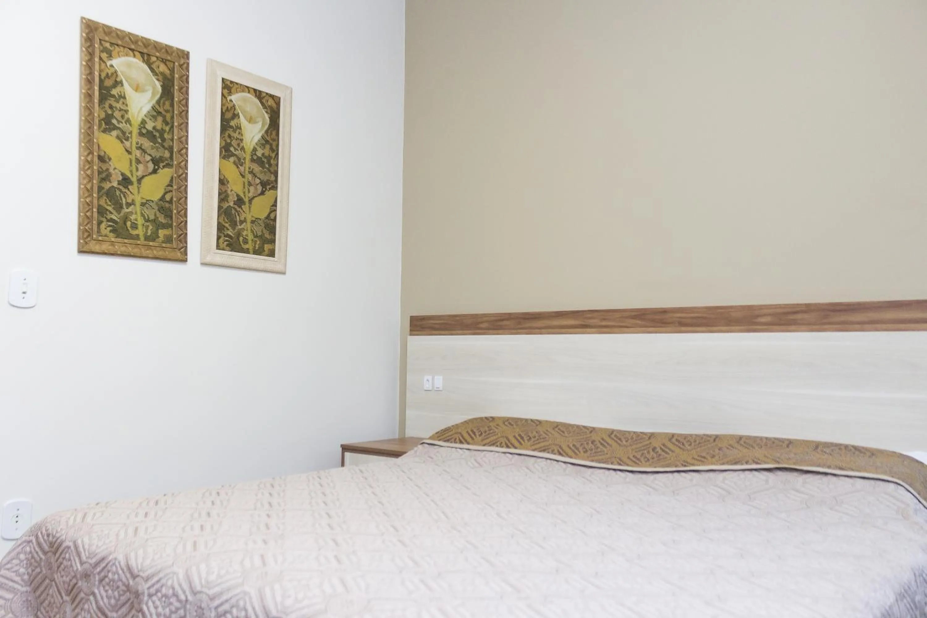 Bed in Hotel Pouso Novo