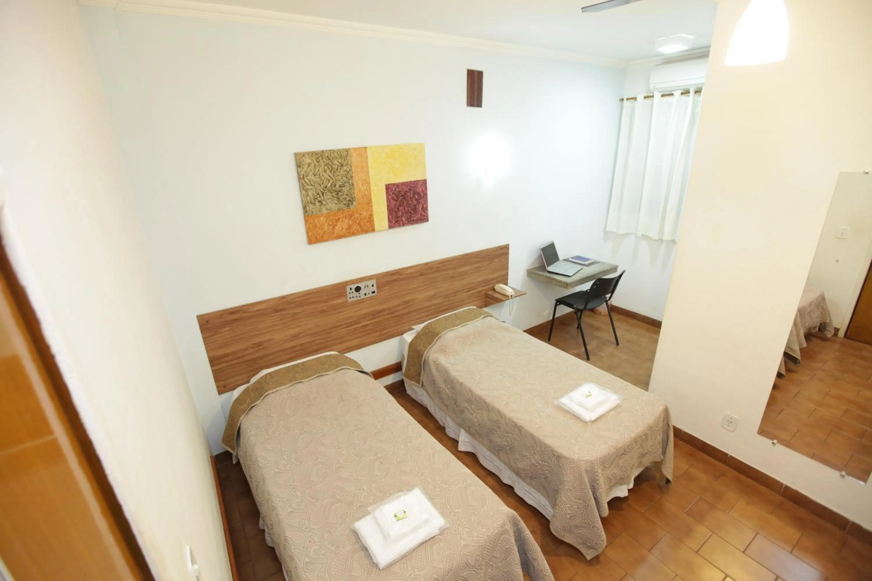 Bed in Hotel Pouso Novo