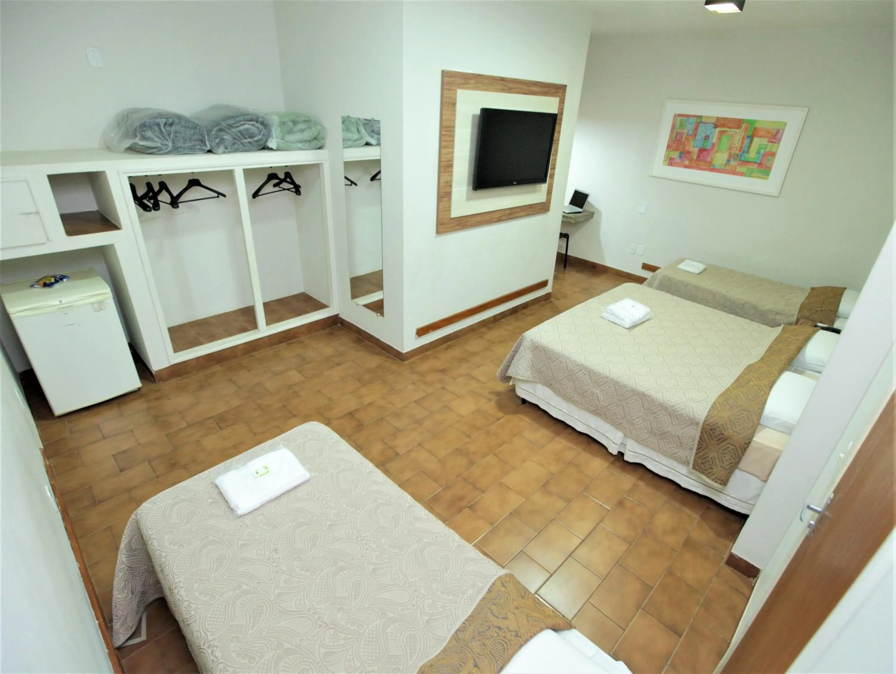 Bed in Hotel Pouso Novo