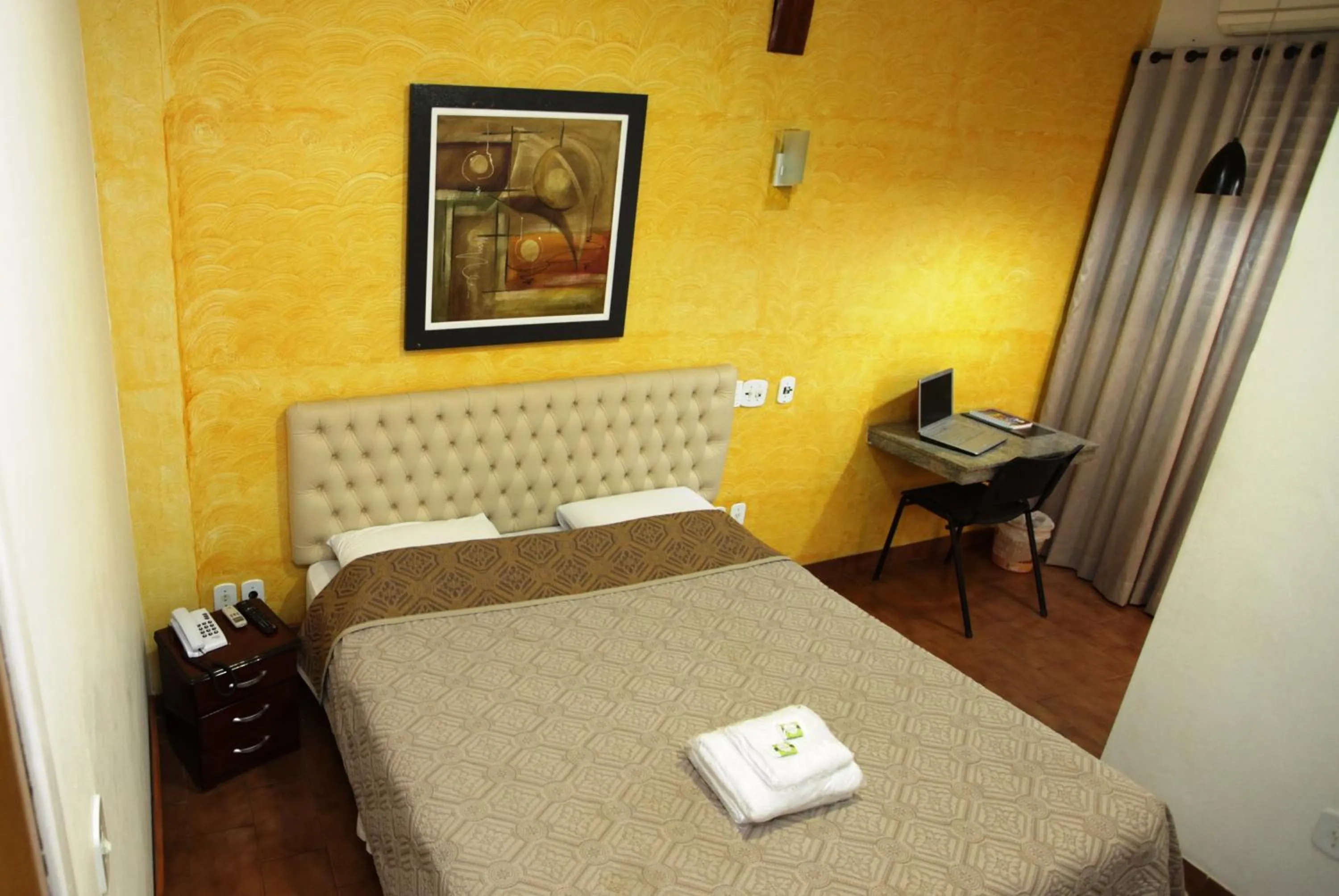 Bed in Hotel Pouso Novo