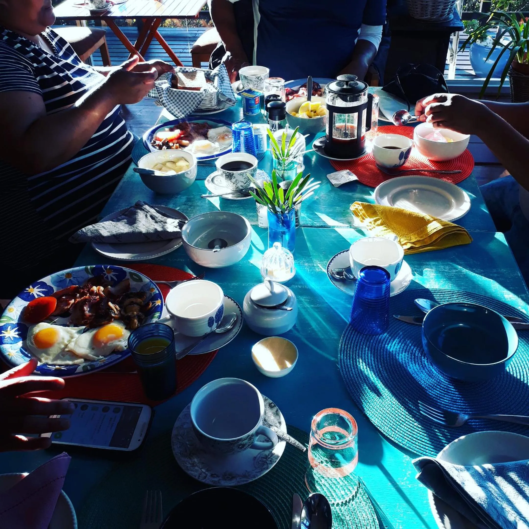 Buffet breakfast in Bluebottle Guesthouse