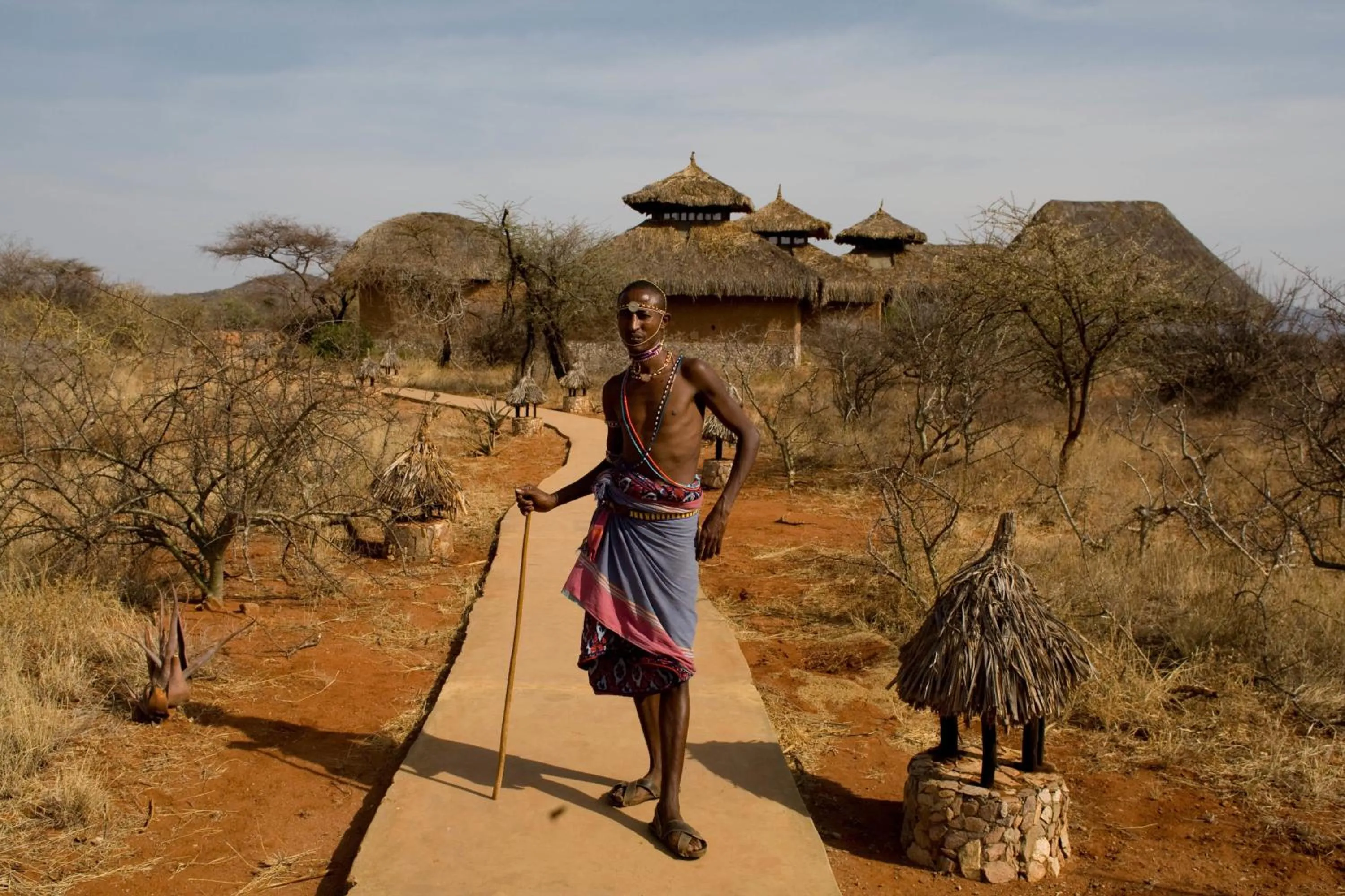 People in Samburu Sopa Lodge