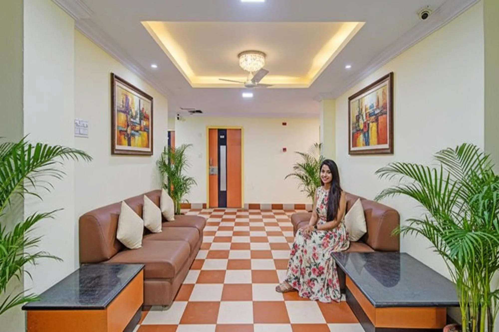 Seating area in FabHotel Ranjit Residency