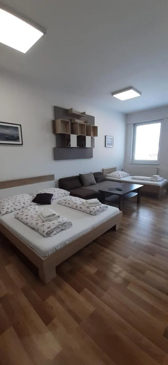 Living room, Bed in Apartments MODOM