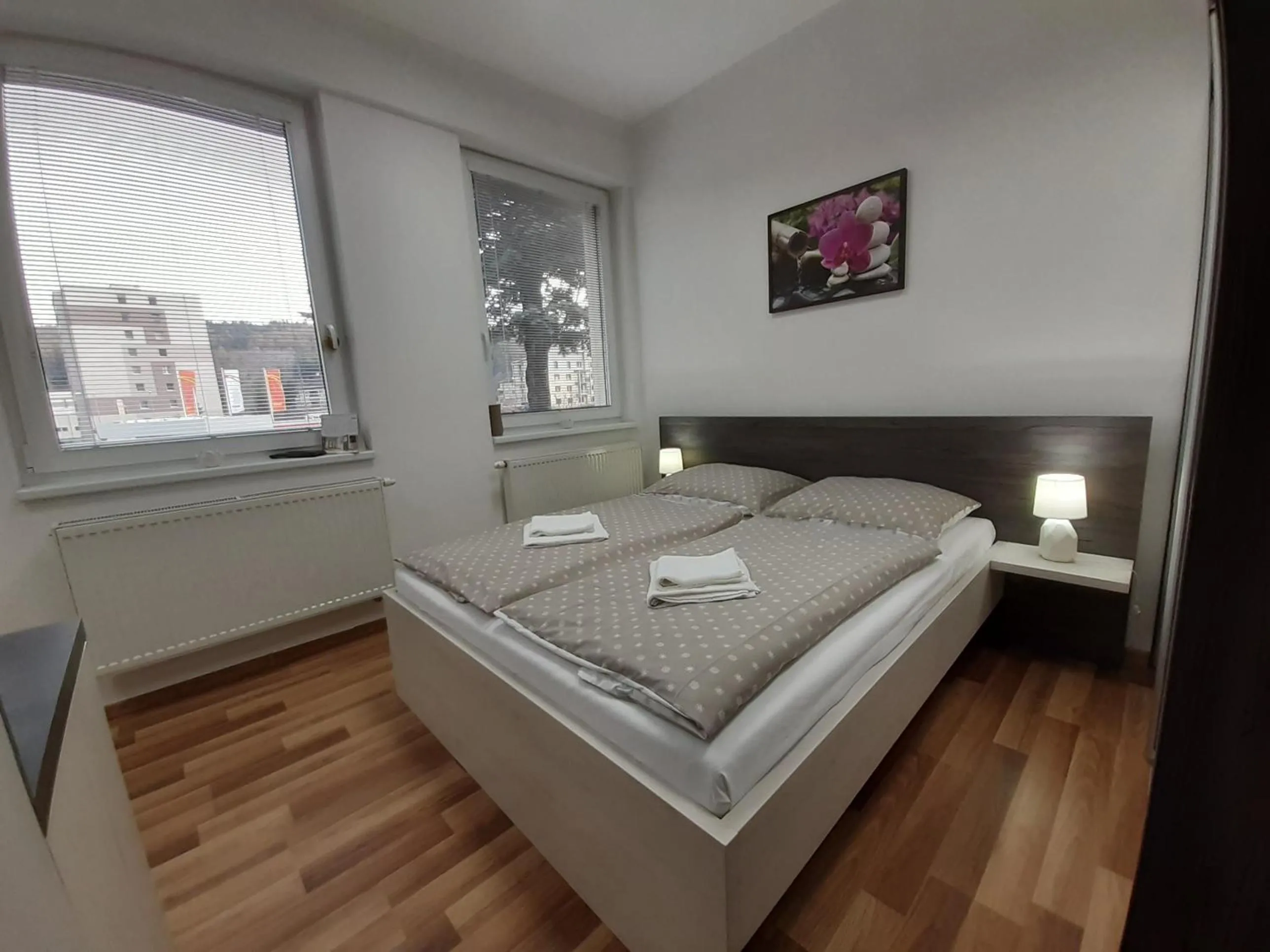 Bedroom, Bed in Apartments MODOM