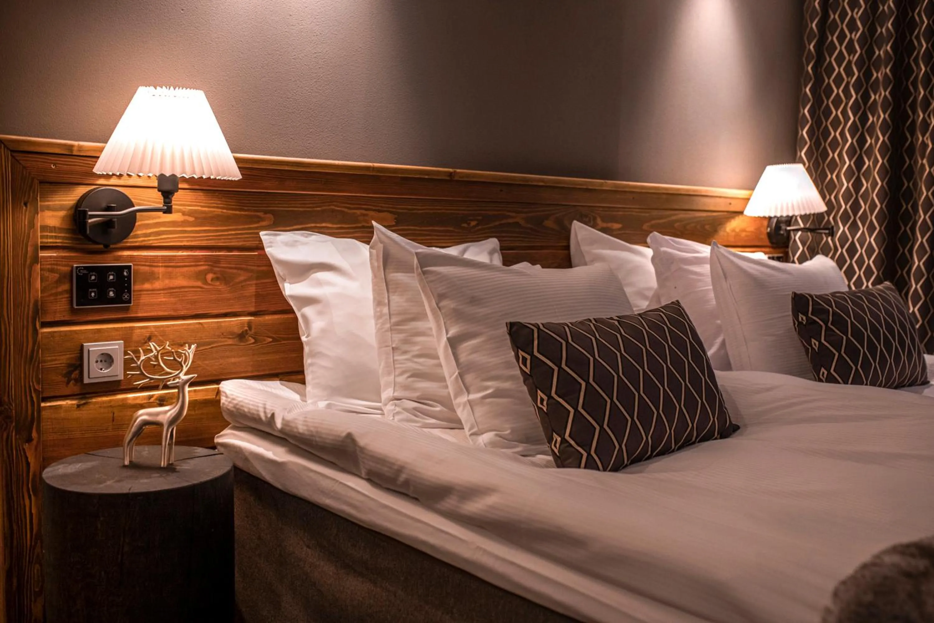 Bed in Beana Laponia - Wilderness boutique hotel with safaris