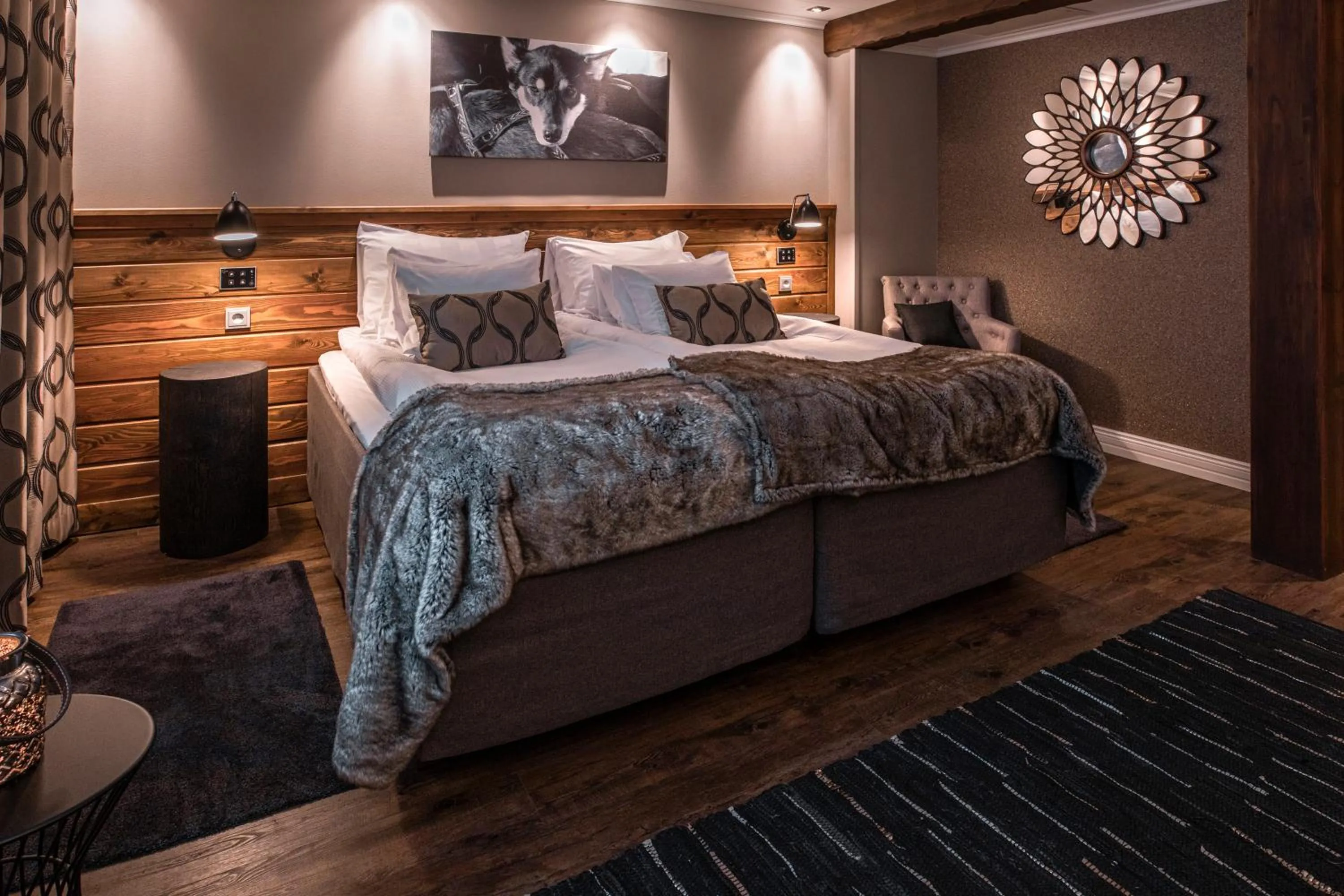 Bedroom, Bed in Beana Laponia - Wilderness boutique hotel with safaris