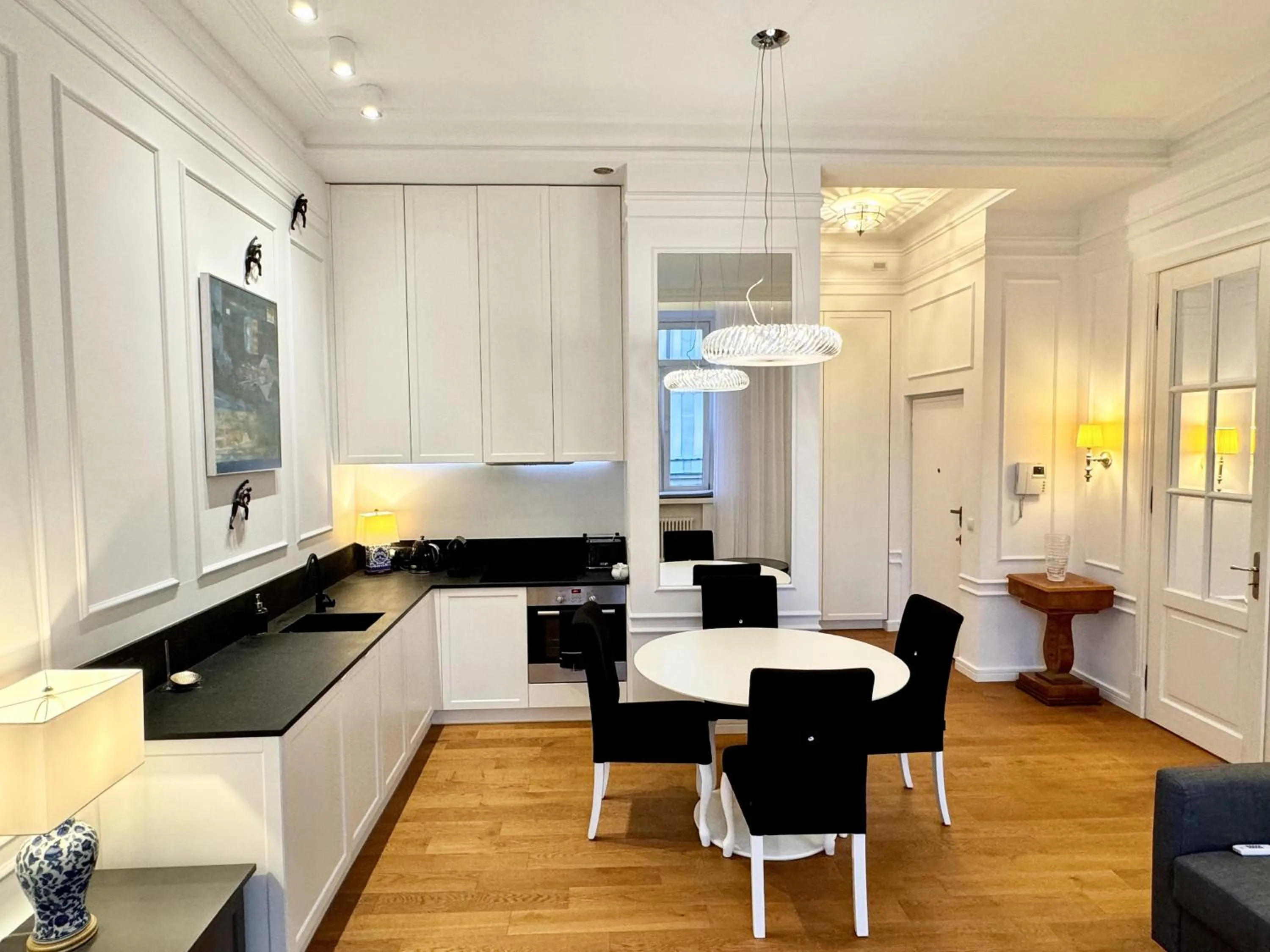 Kitchen or kitchenette in Luxury Apartments MONDRIAN Market Square III