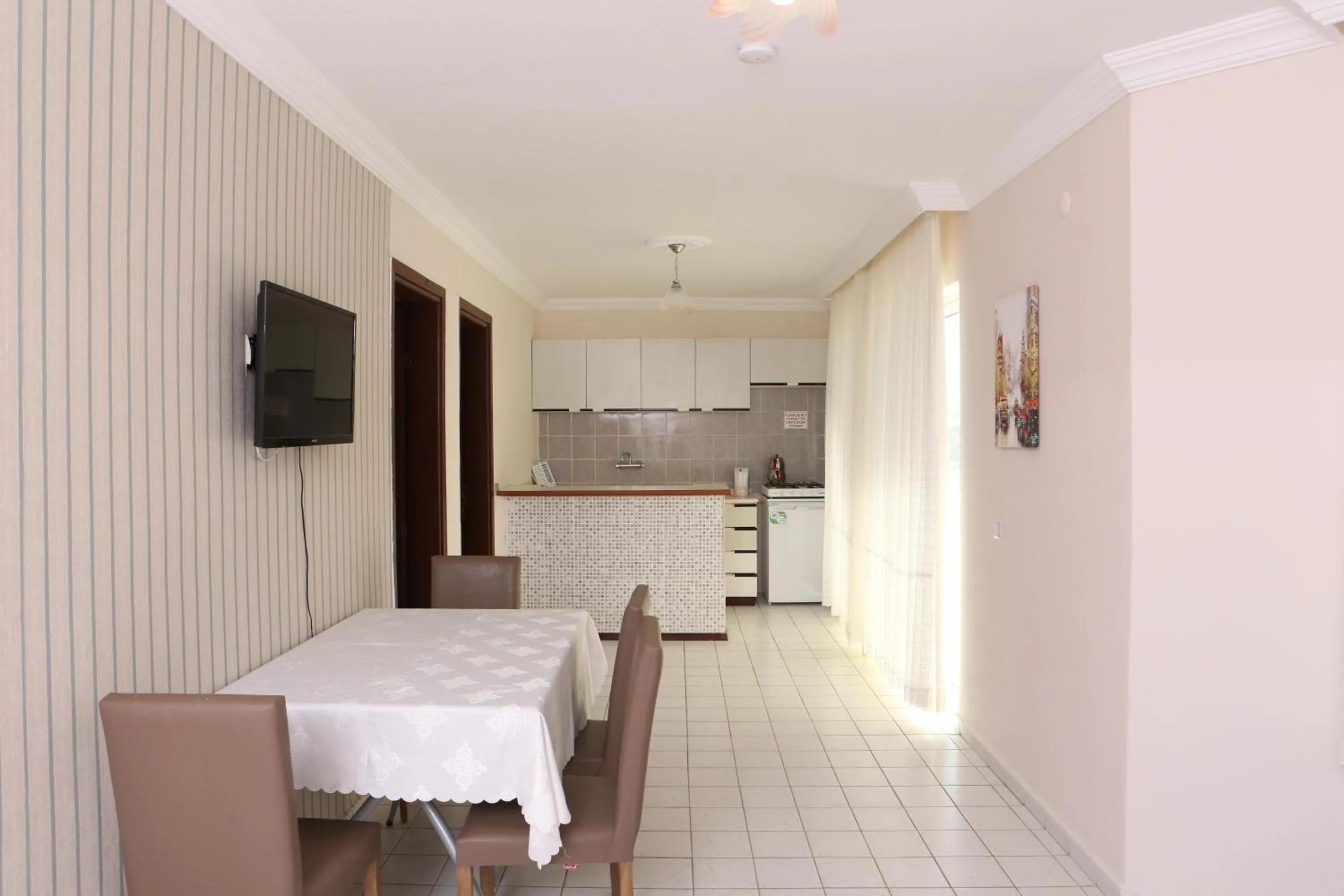 Seating area in Sunset Village