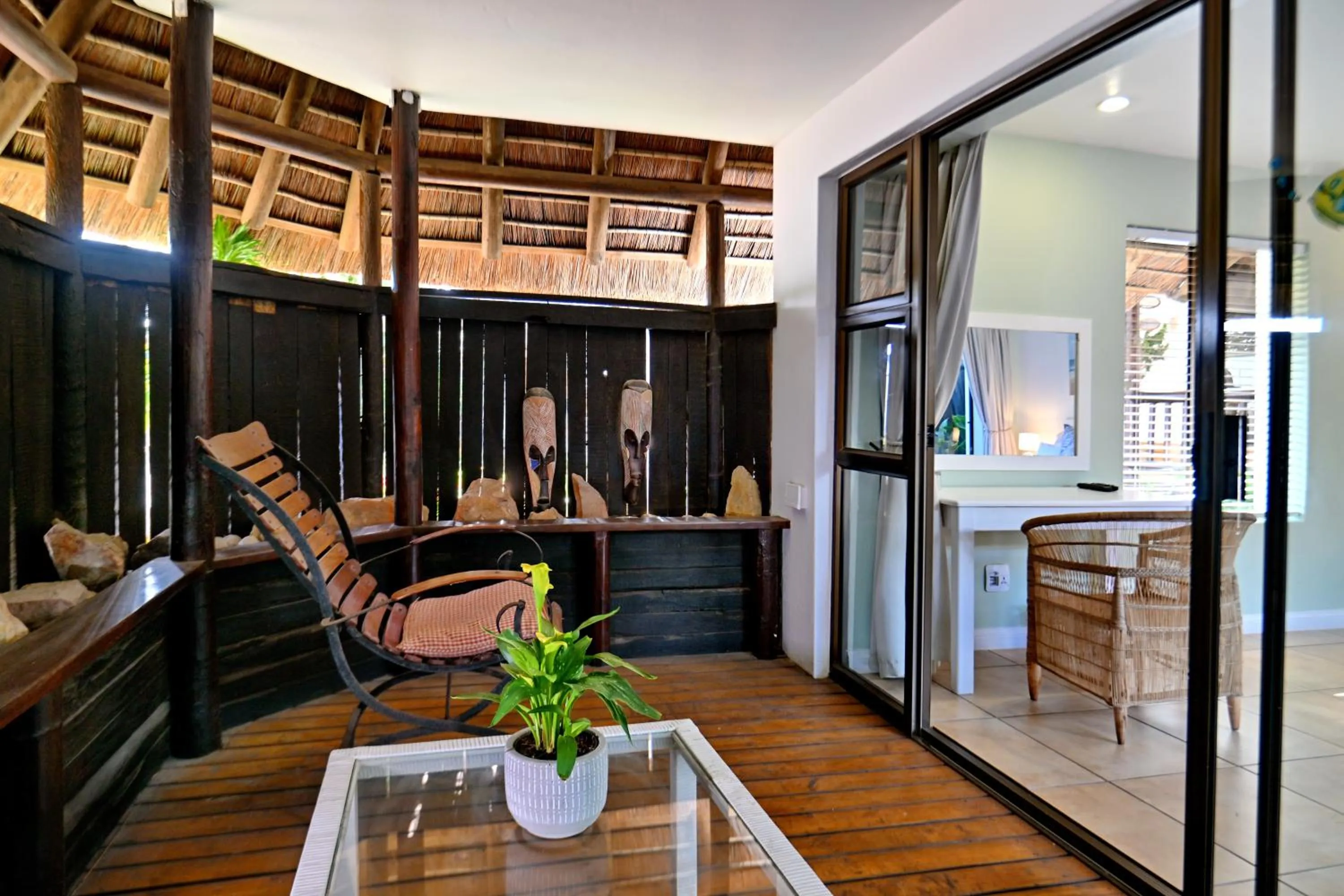 Seating area in BonBini Guest House