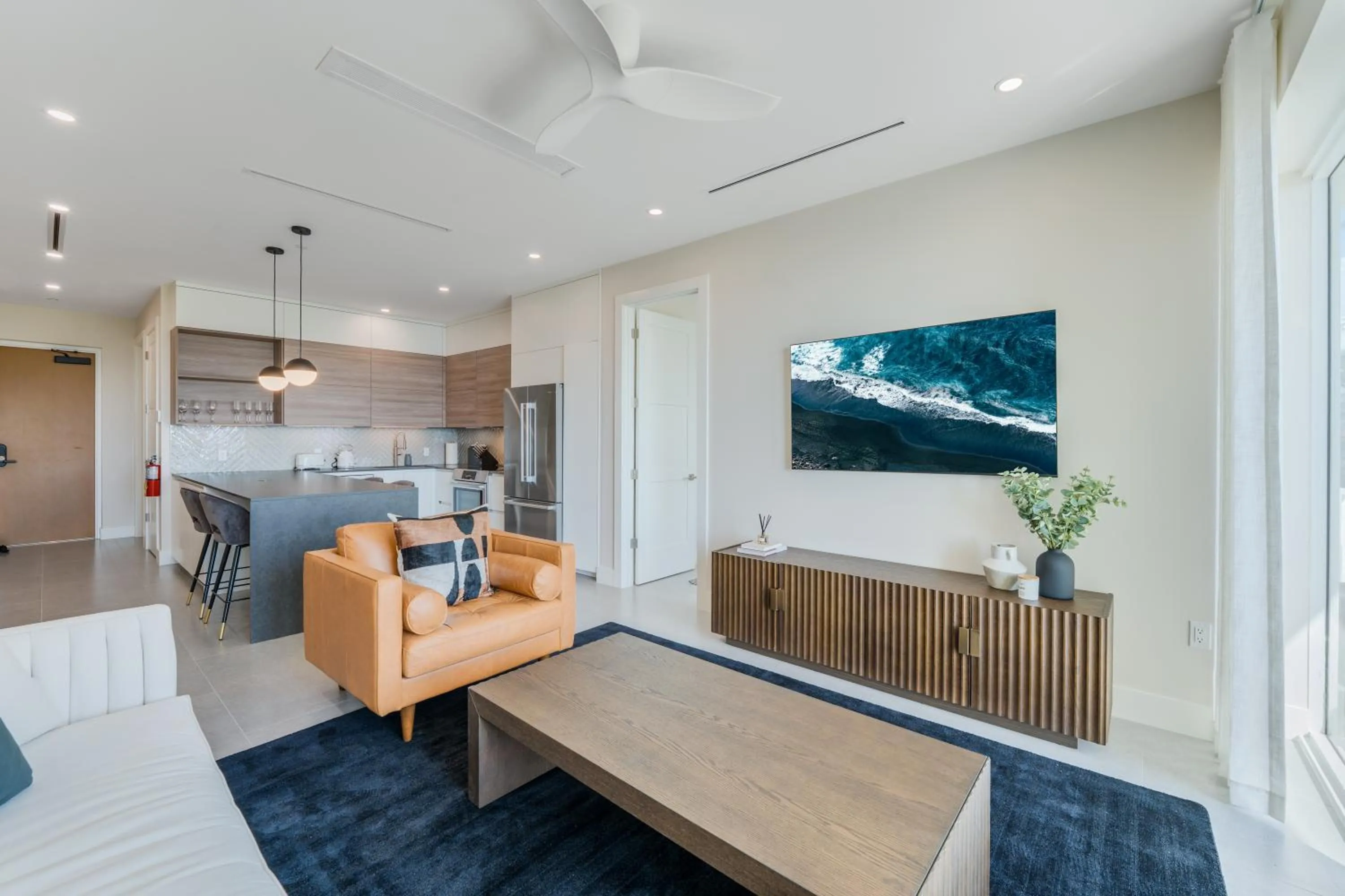 Living room in Point West Premier Rentals