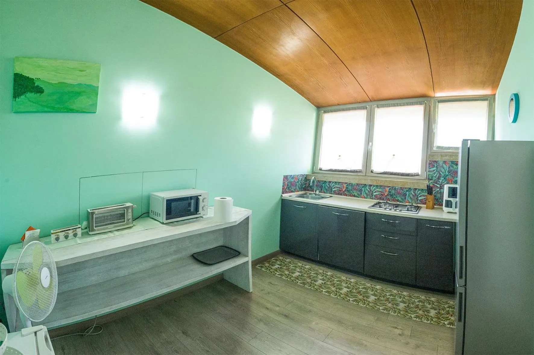 Kitchen or kitchenette in Villa Caterina