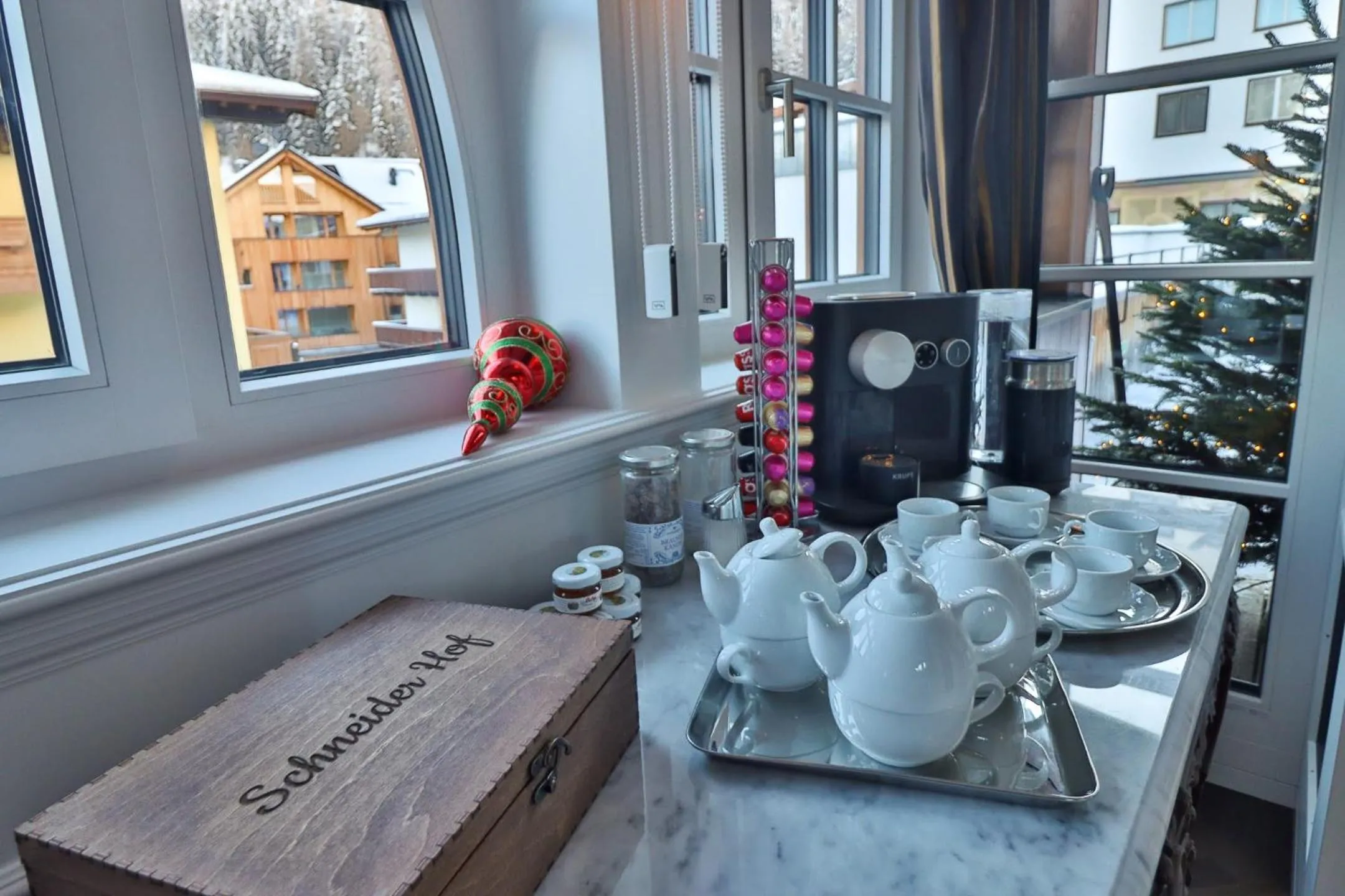 Coffee/tea facilities in Schneider Hof Boutique-Hotel Garni Superior