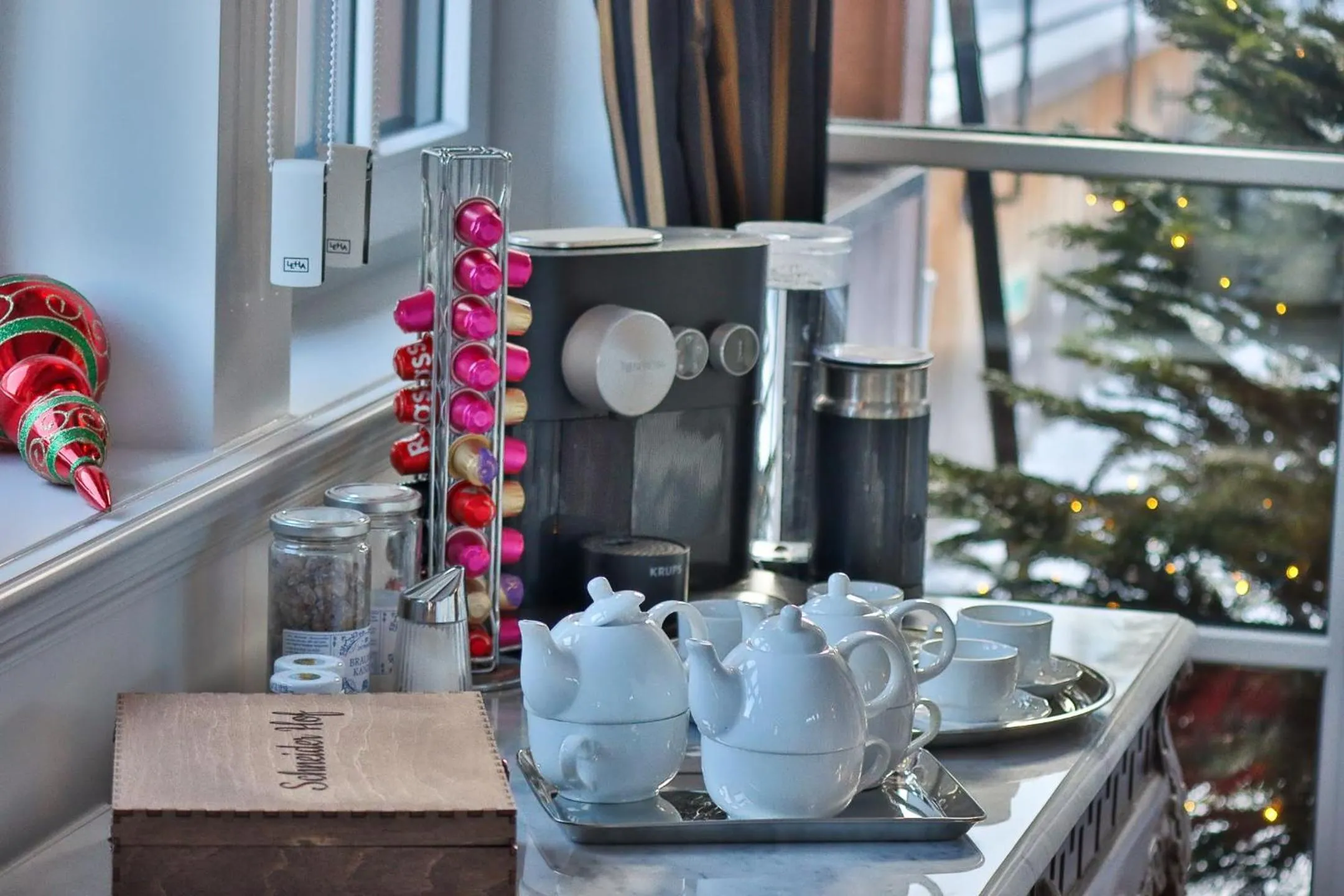 Coffee/tea facilities in Schneider Hof Boutique-Hotel Garni Superior