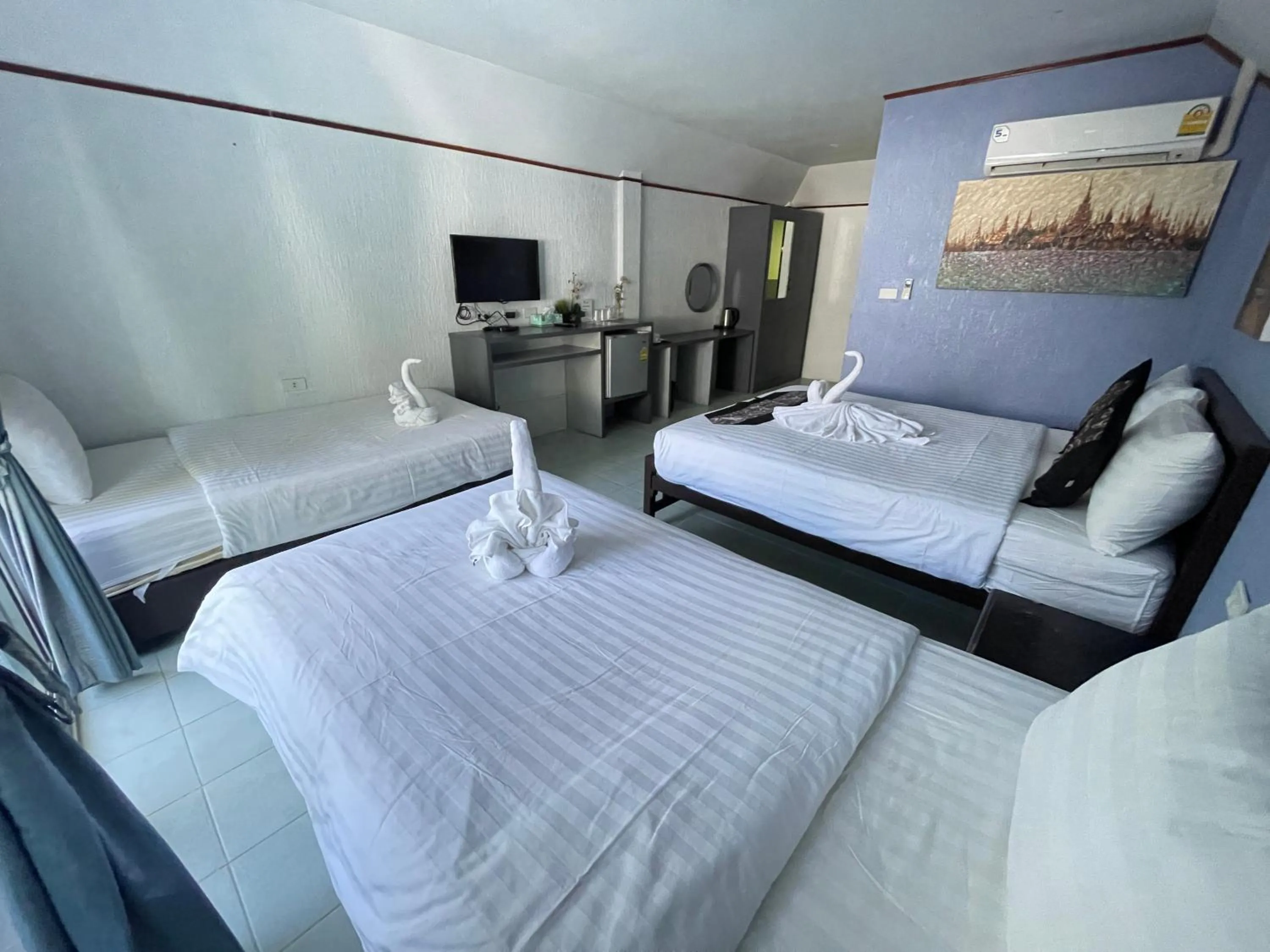 Bedroom, Bed in Samui Green Hotel