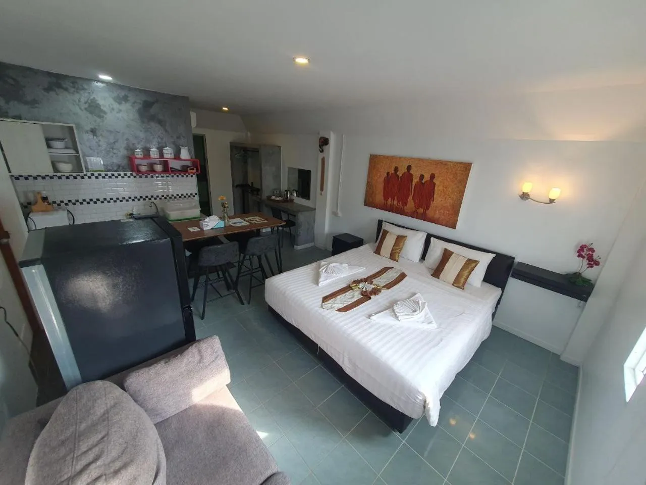 Bed in Samui Green Hotel