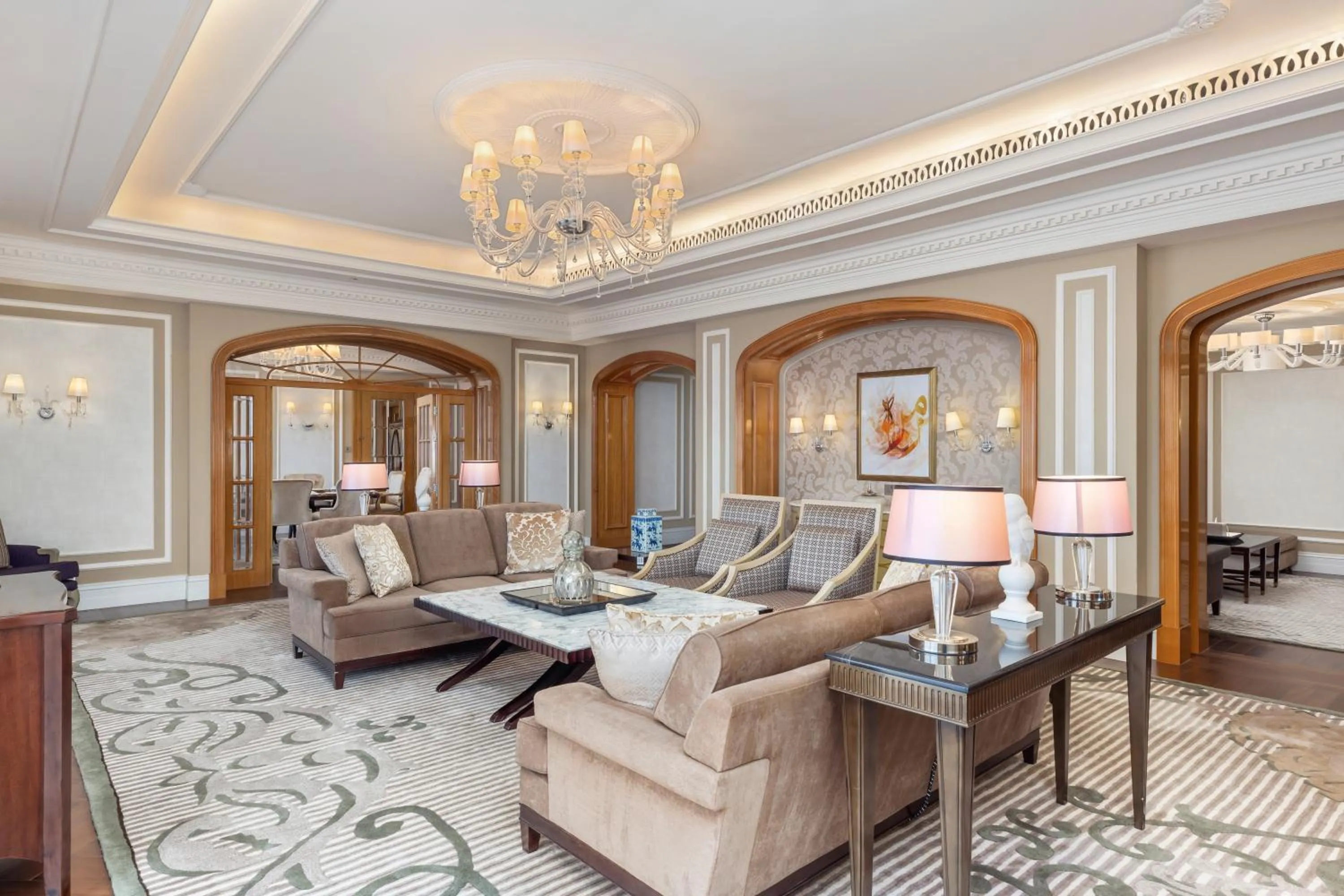 Living room in Al Habtoor Palace - Preferred Hotels & Resorts