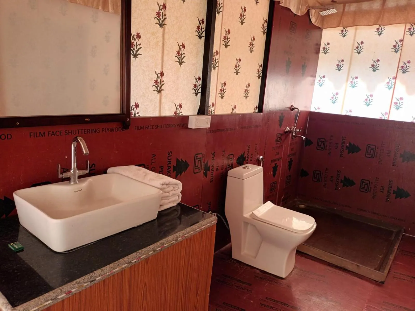 Toilet in Hotel Green Haveli - A Heritage and Hill View Hotel , Pushkar