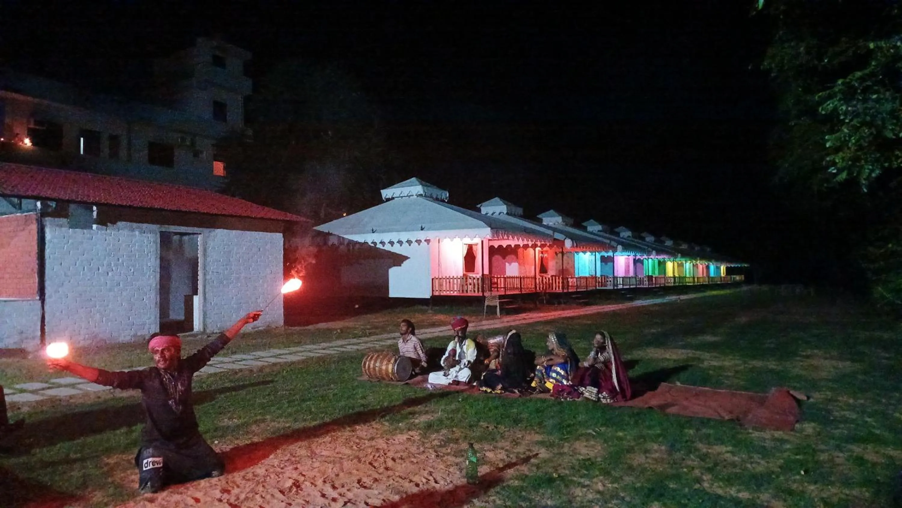 Night in Hotel Green Haveli - A Heritage and Hill View Hotel , Pushkar