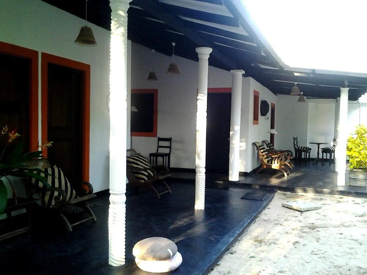 Patio in Shehani Beach Bungalow