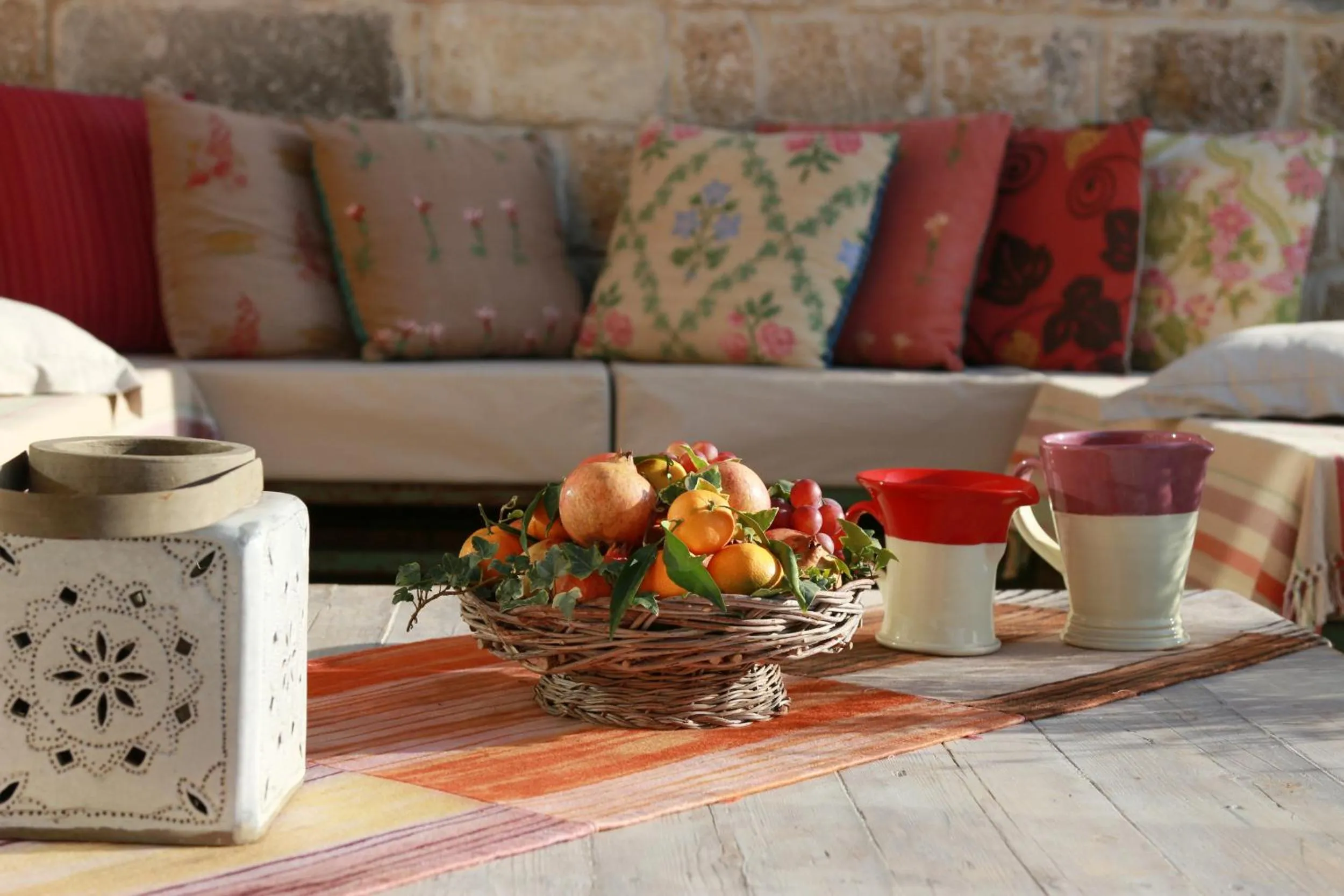 Decorative detail in Masseria Fano Relais & Wine