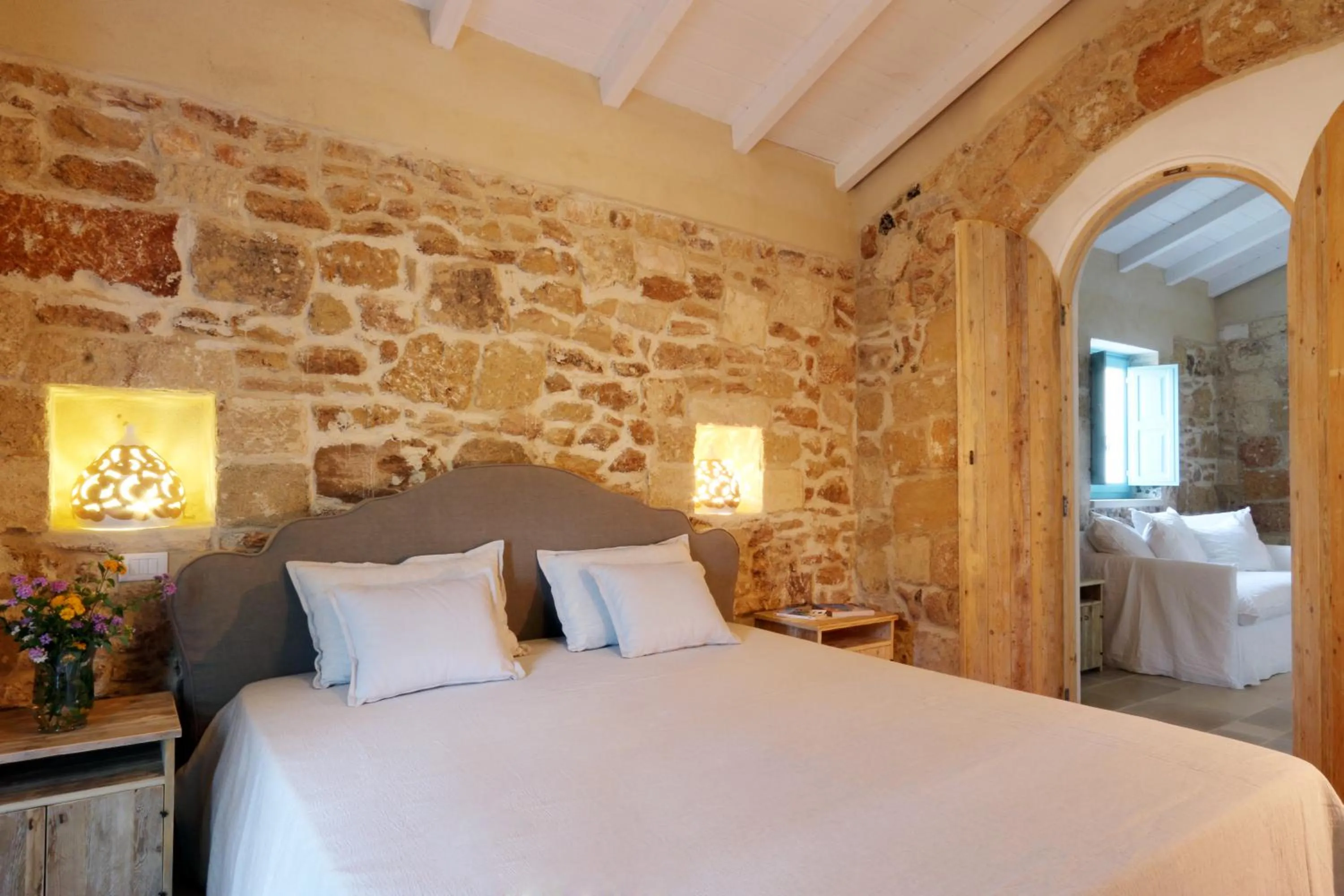 Bed in Masseria Fano Relais & Wine