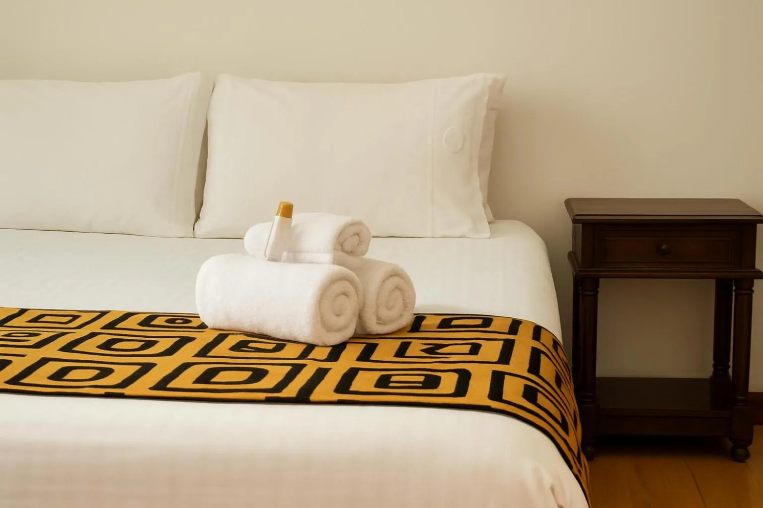 Bed in Mongui Plaza Hotel