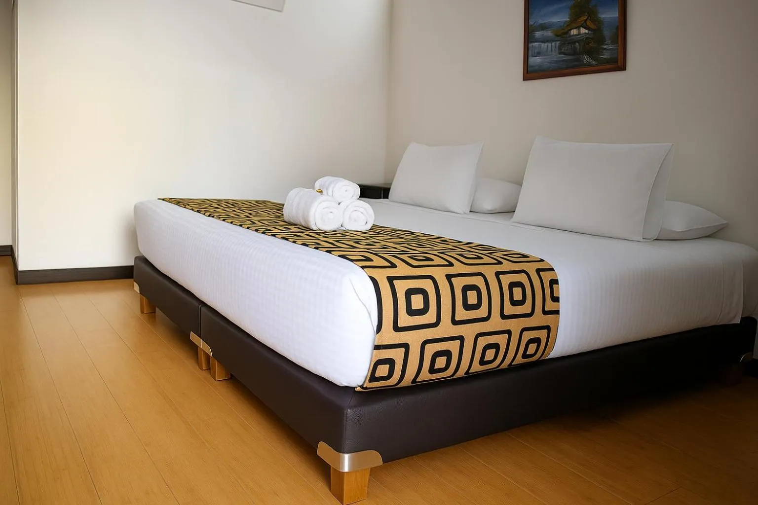 Bed in Mongui Plaza Hotel