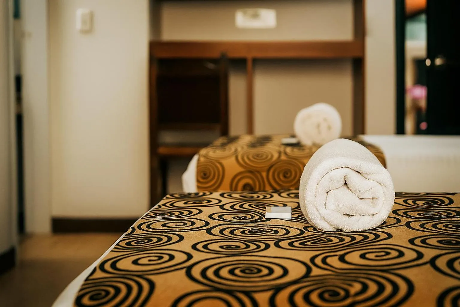 Bed in Mongui Plaza Hotel