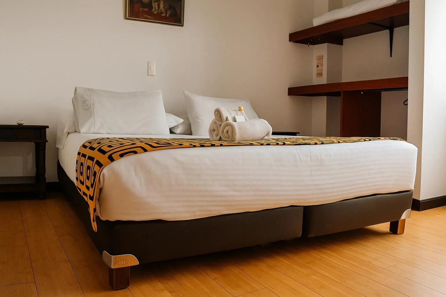 Bed in Mongui Plaza Hotel