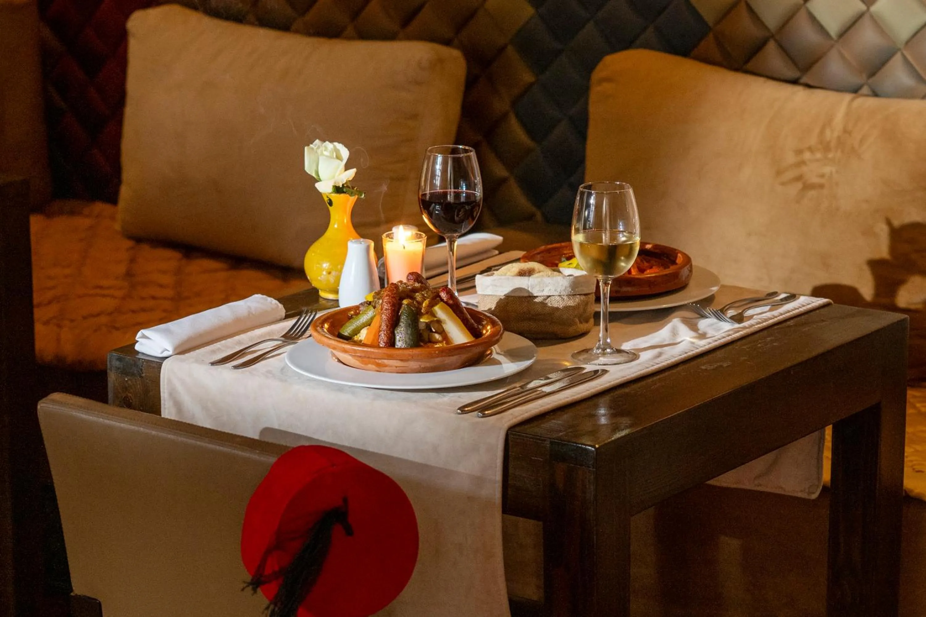 Food and drinks in Almaha Marrakech Restaurant & SPA