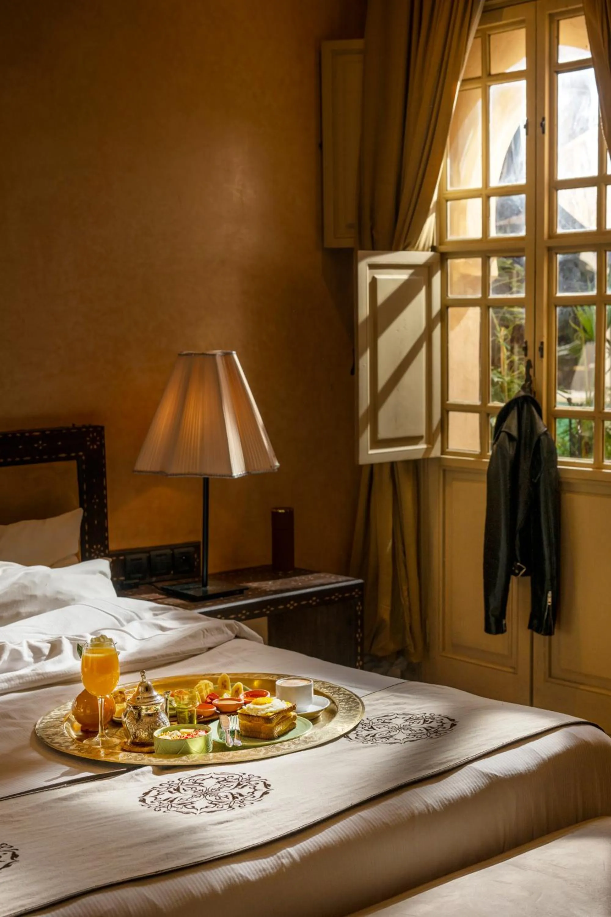 Bed in Almaha Marrakech Restaurant & SPA