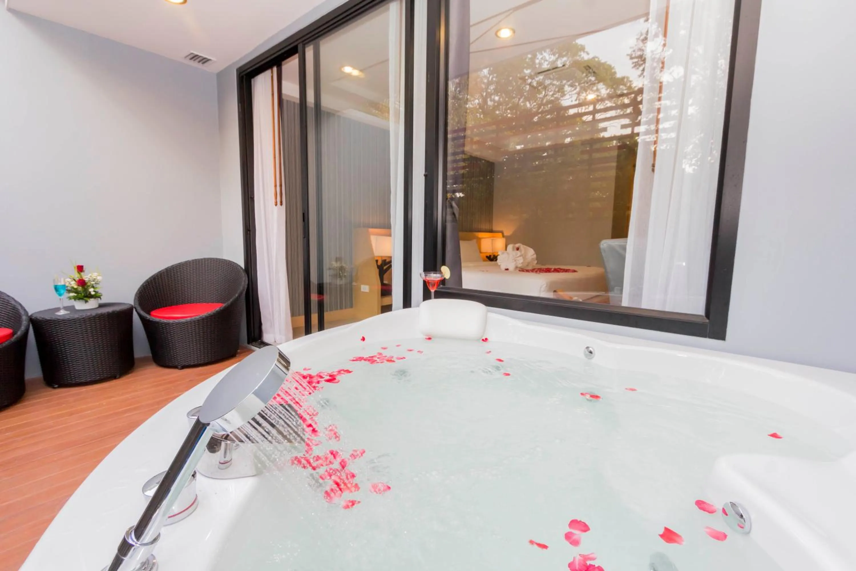 Balcony/Terrace, Bed in Apple A Day Resort Krabi, Ao Nang Beach