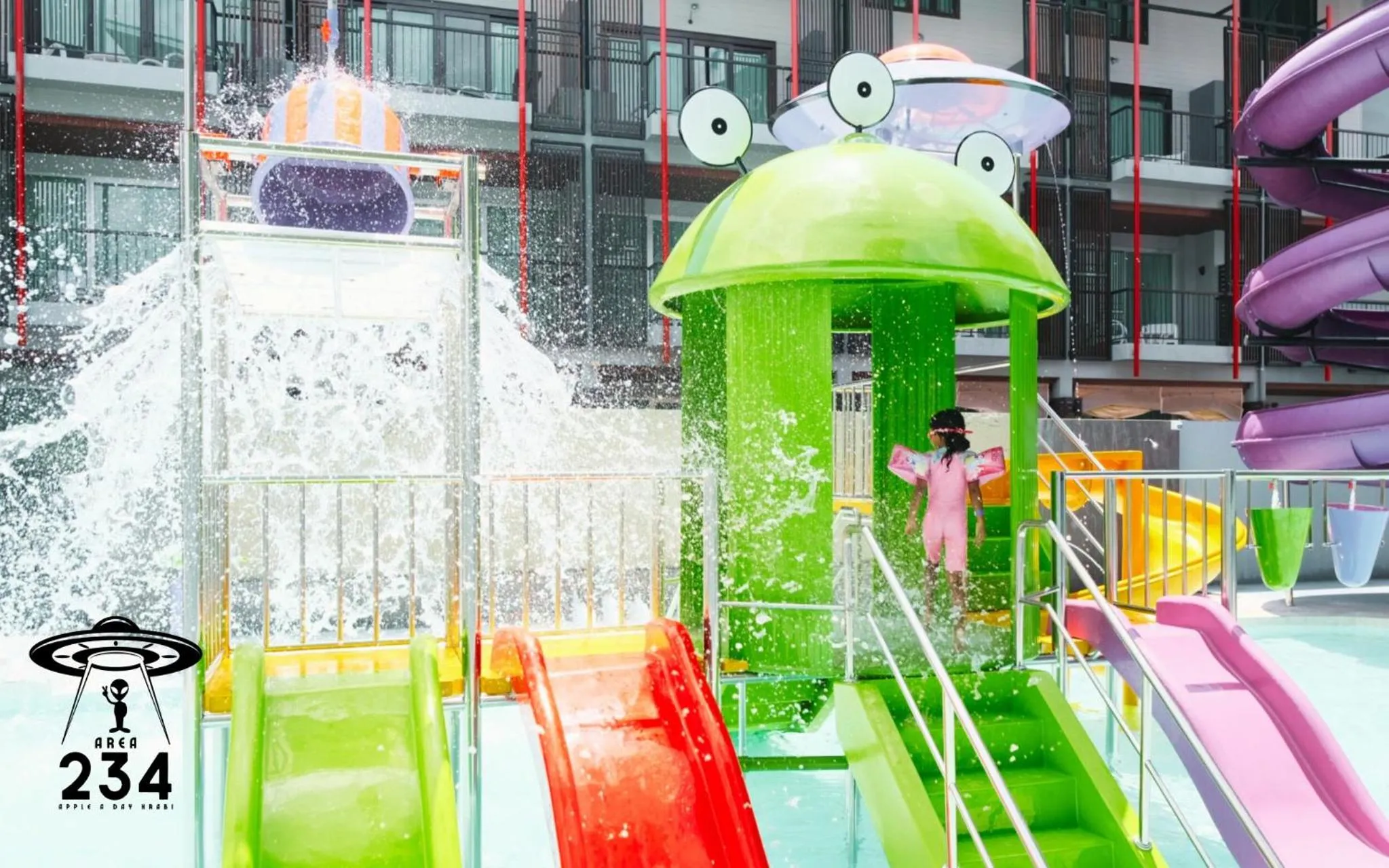 Aqua park in Apple A Day Resort Krabi, Ao Nang Beach