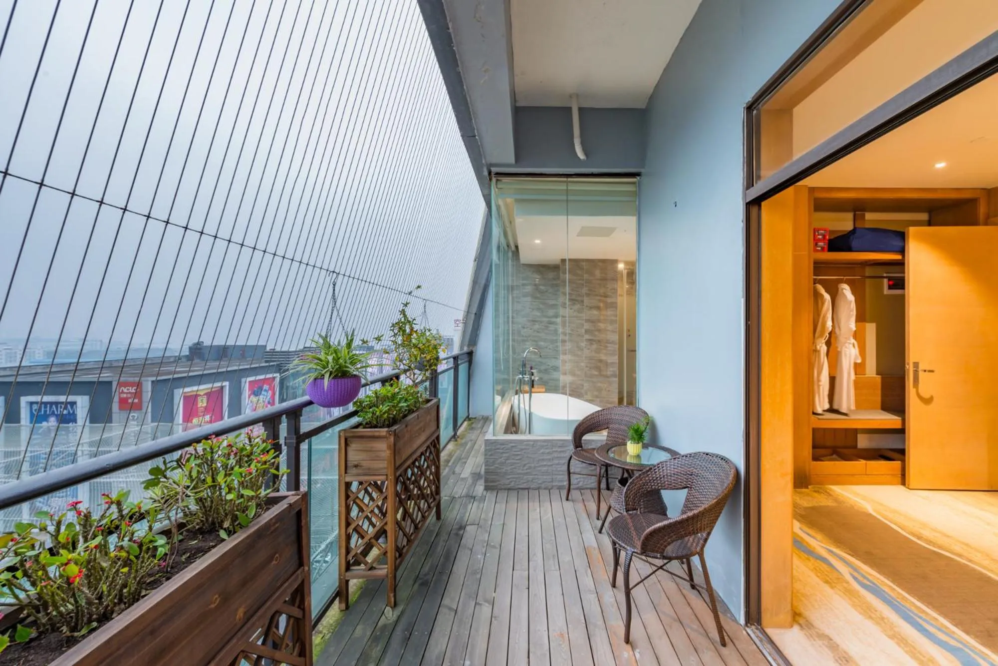 Balcony/Terrace in 重庆尚高丽呈酒店