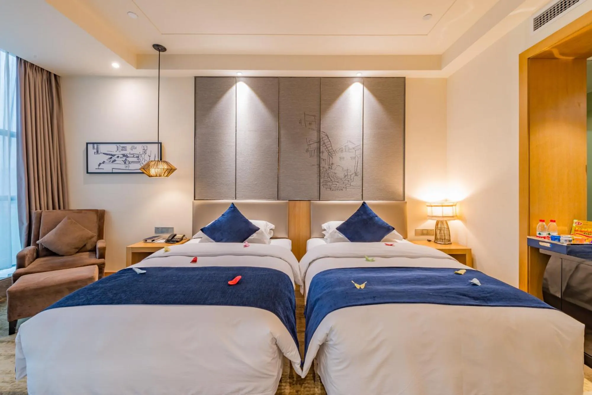 Bedroom, Bed in 重庆尚高丽呈酒店